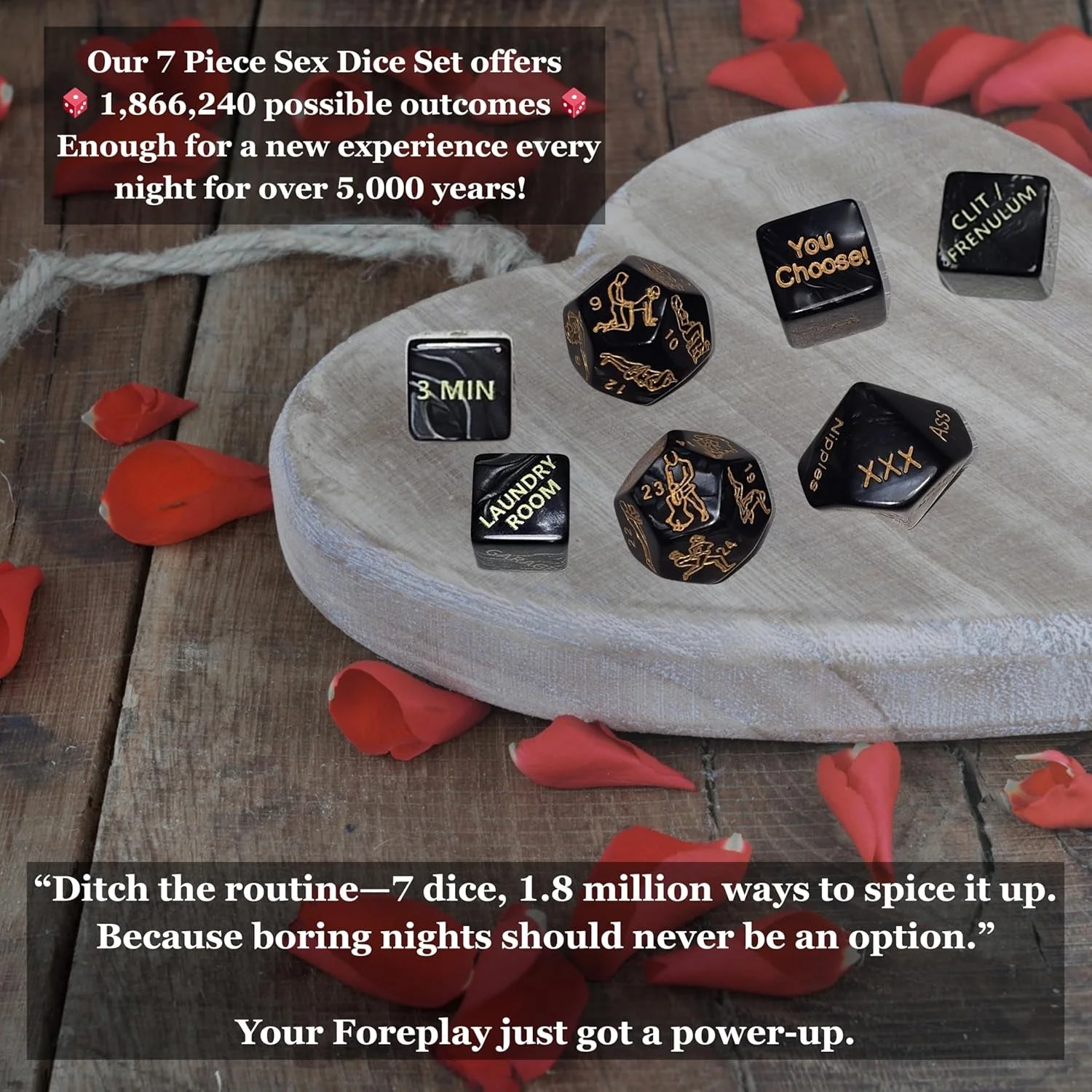 Vixen Roll & Ravish Sexy Couples Dice Game - Image 6