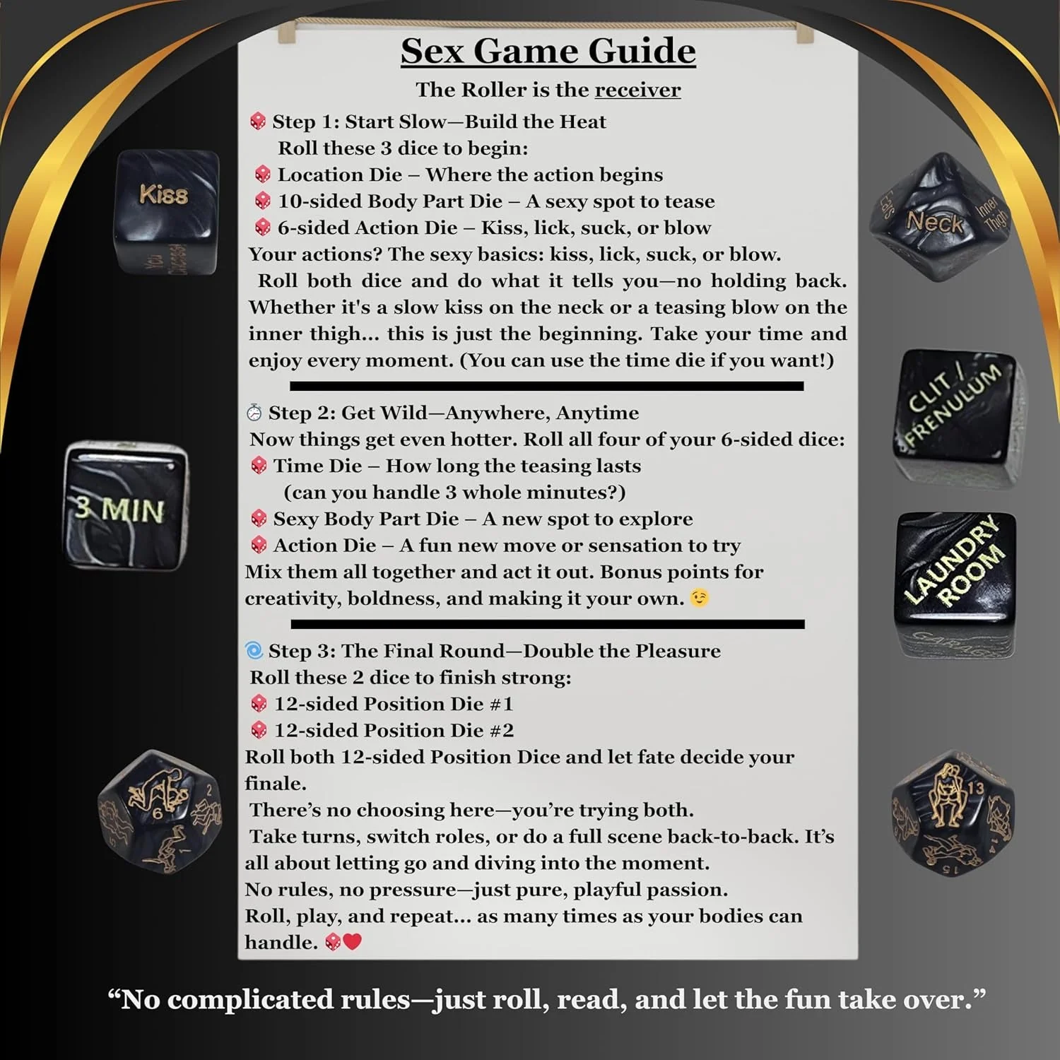 Vixen Roll & Ravish Sexy Couples Dice Game - Image 8