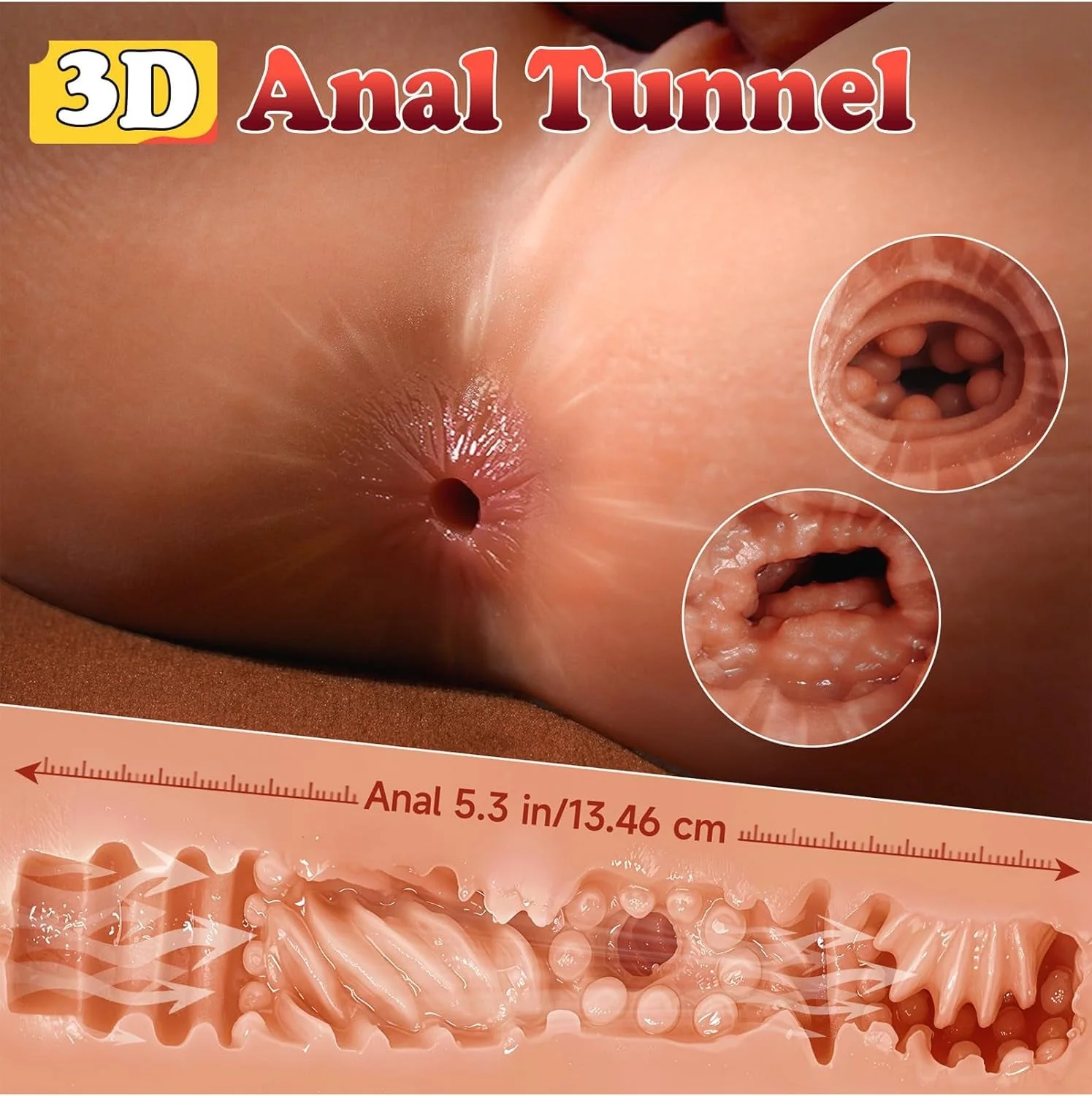 VixenFlex 360° Male Torso Dildo - Image 5