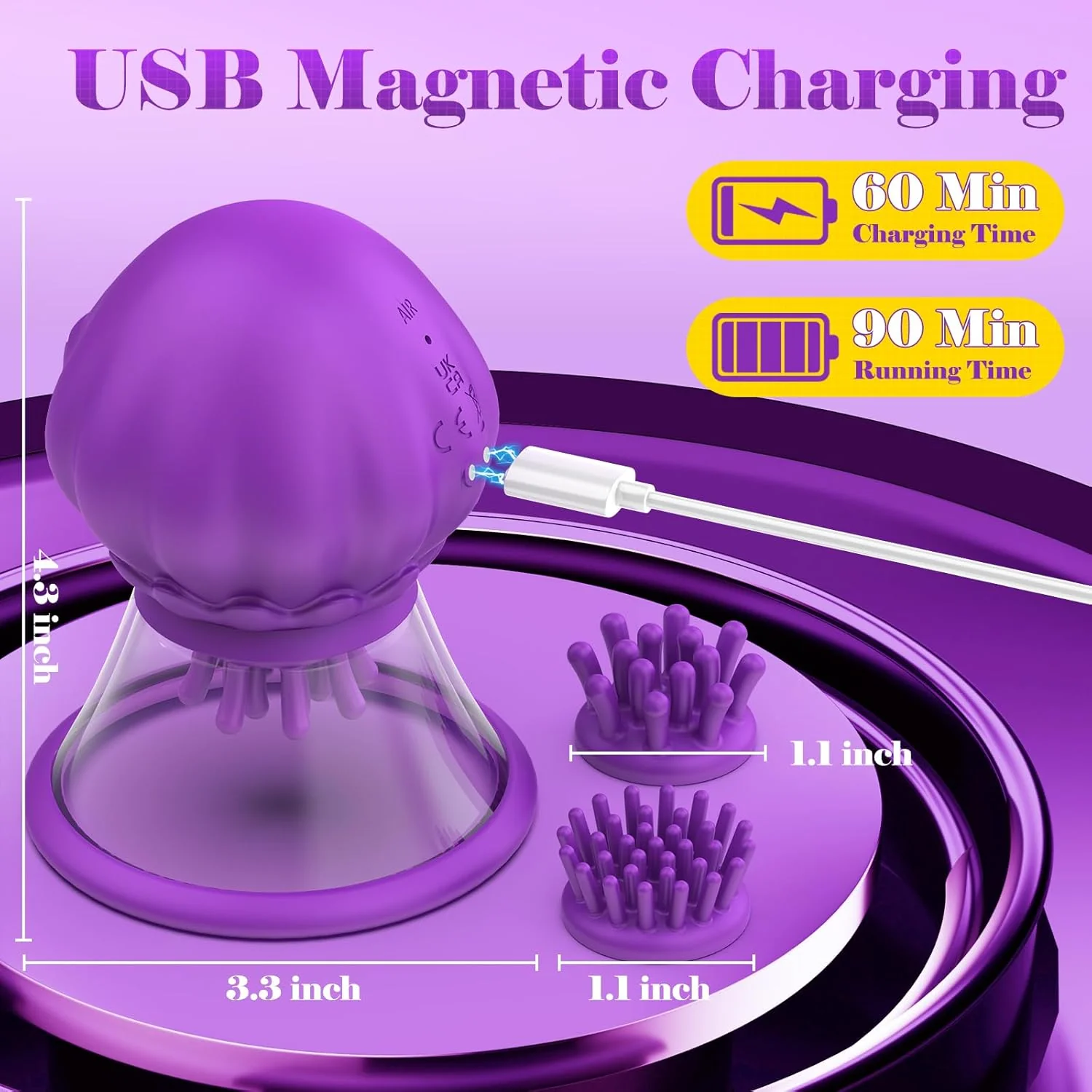 AeroJelly Nipple Sucking Vibrator - Image 5