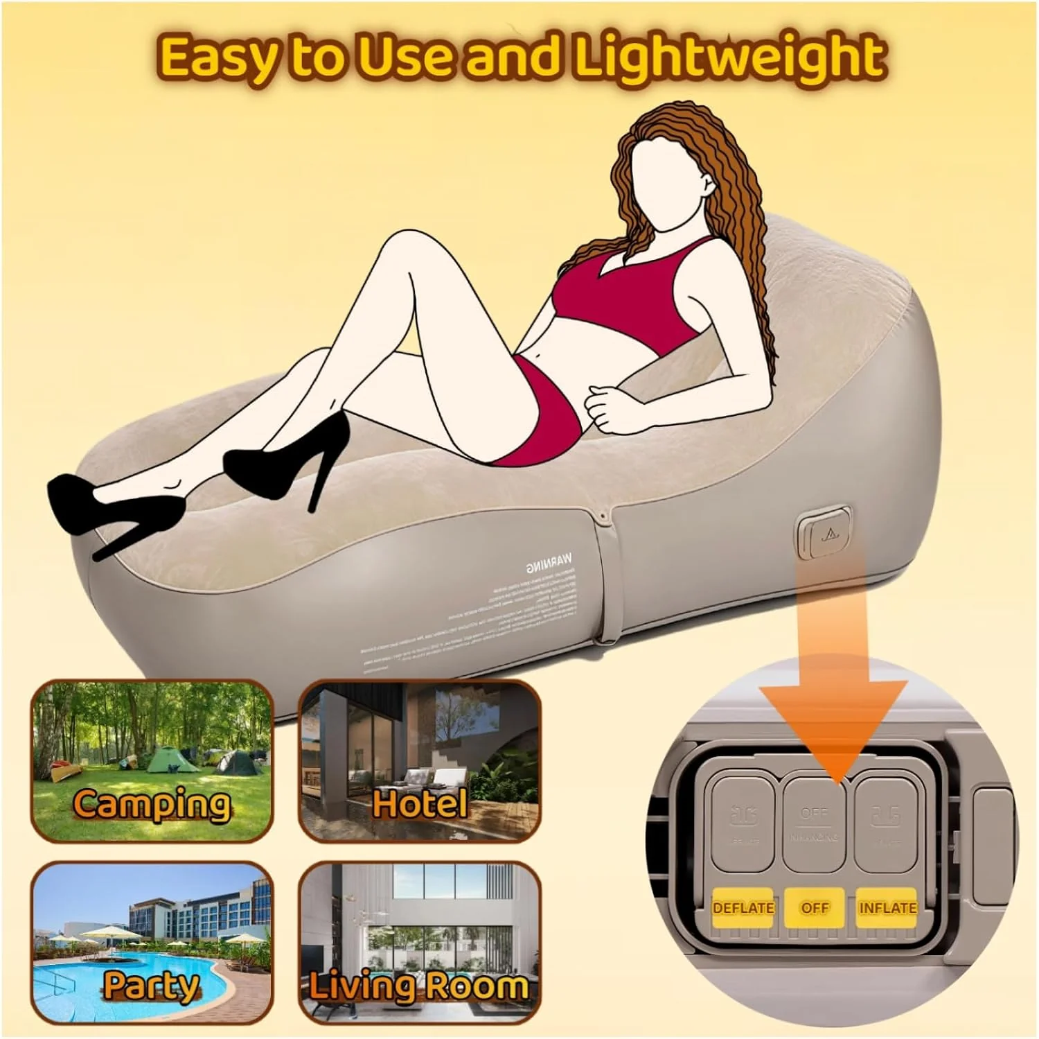 AeroLuxe Automatic Inflatable Sex Sofa - Image 6