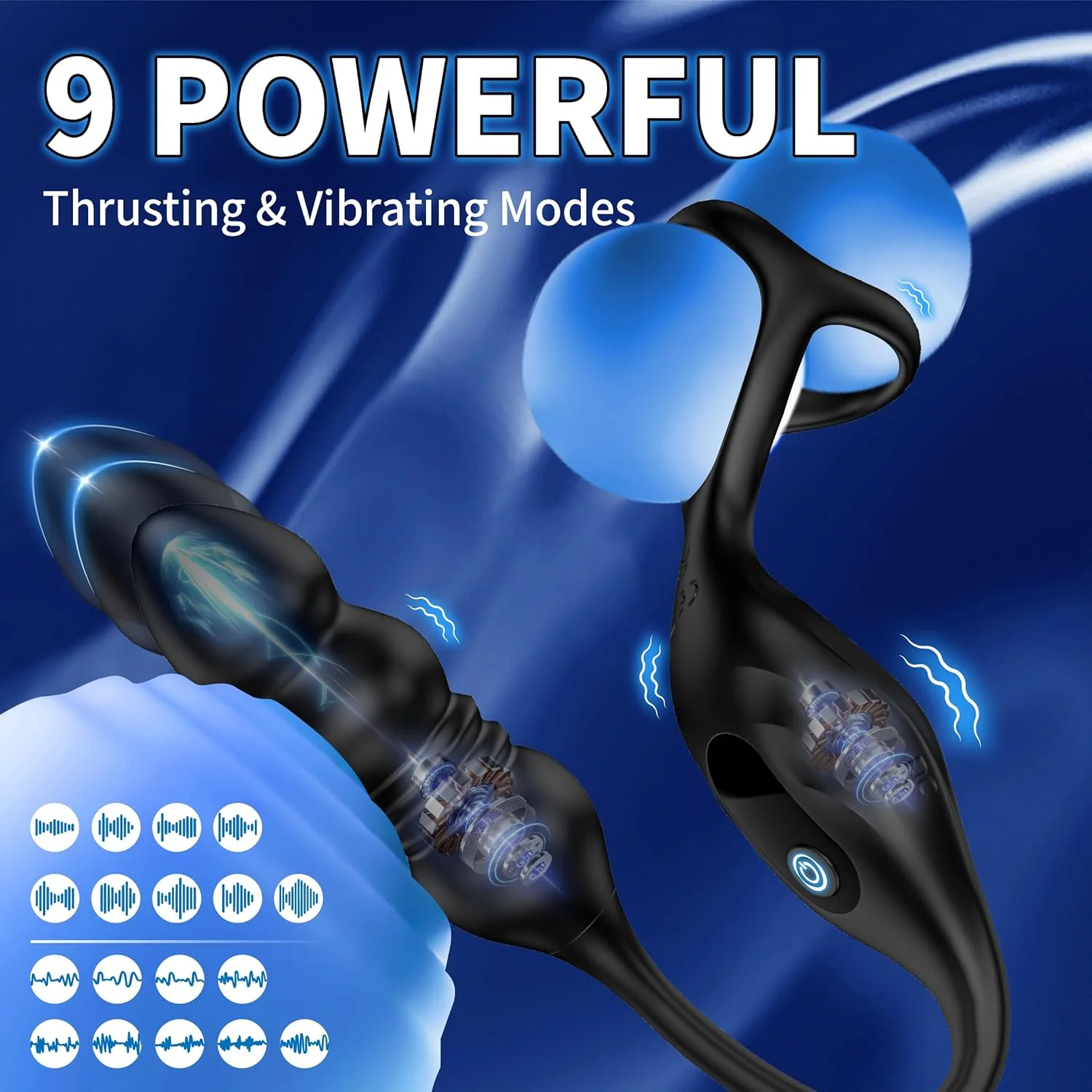 ApexPulse Thrusting Prostate Massager Cock Ring - Image 4