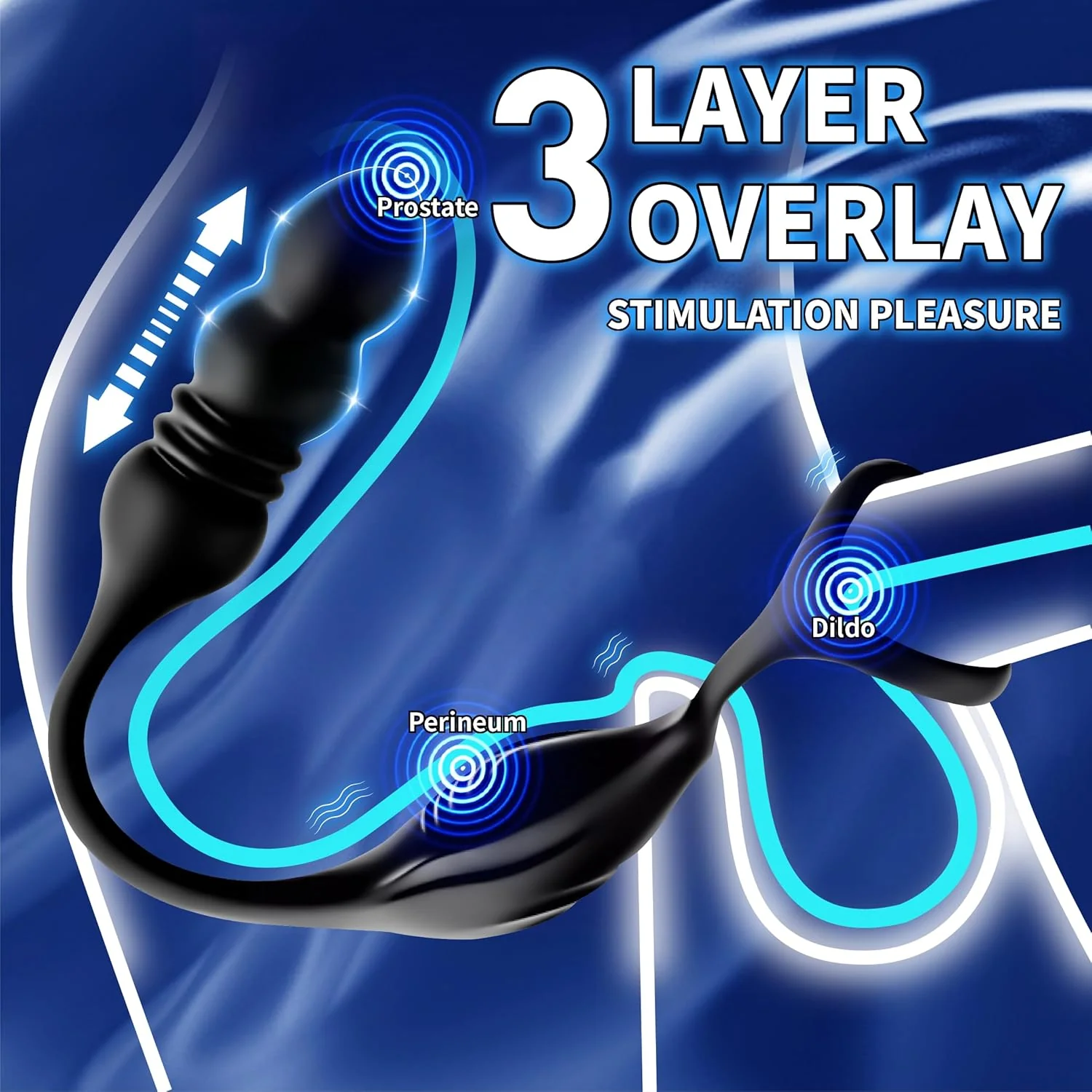 ApexPulse Thrusting Prostate Massager Cock Ring - Image 5