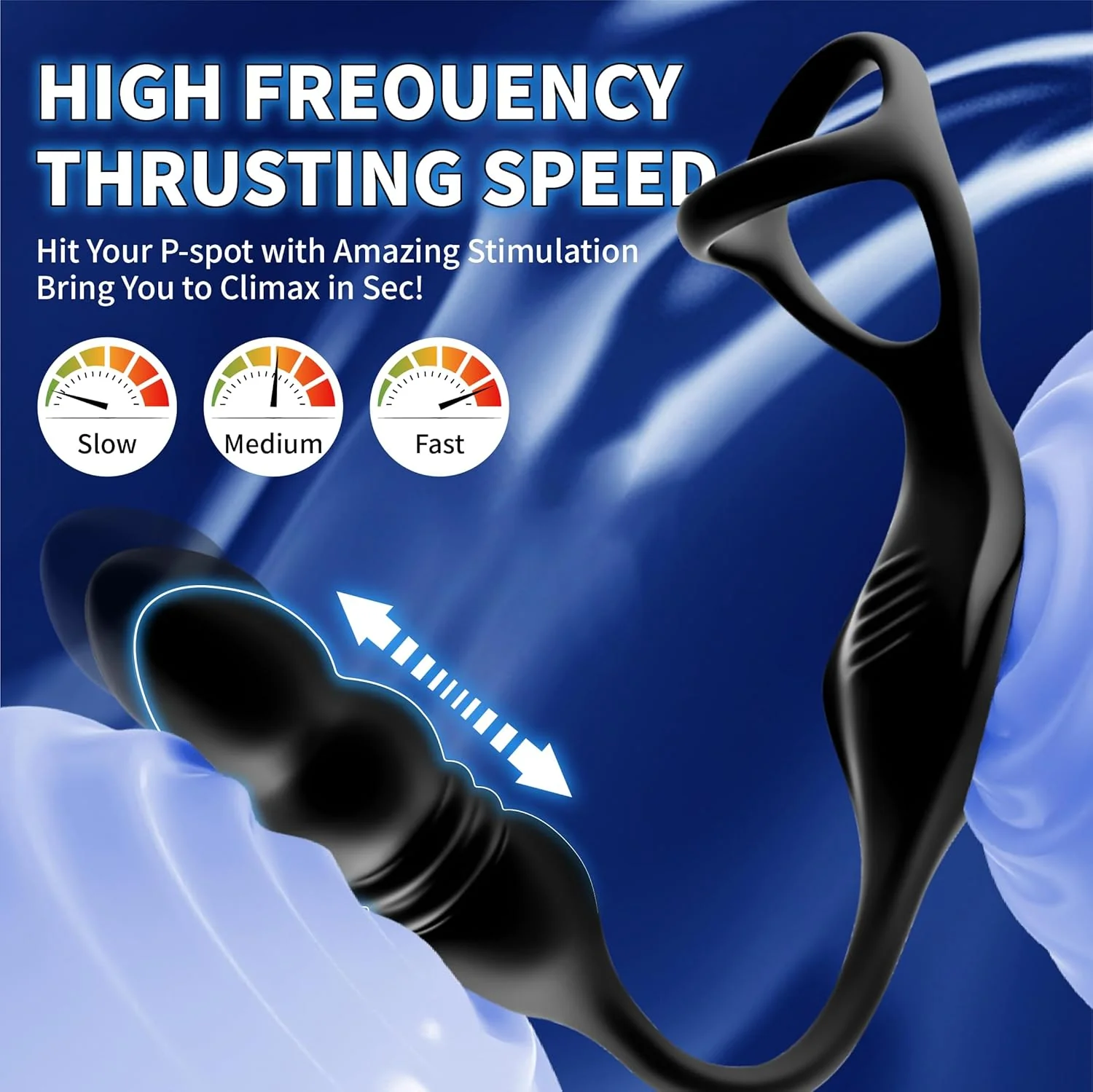 ApexPulse Thrusting Prostate Massager Cock Ring - Image 6