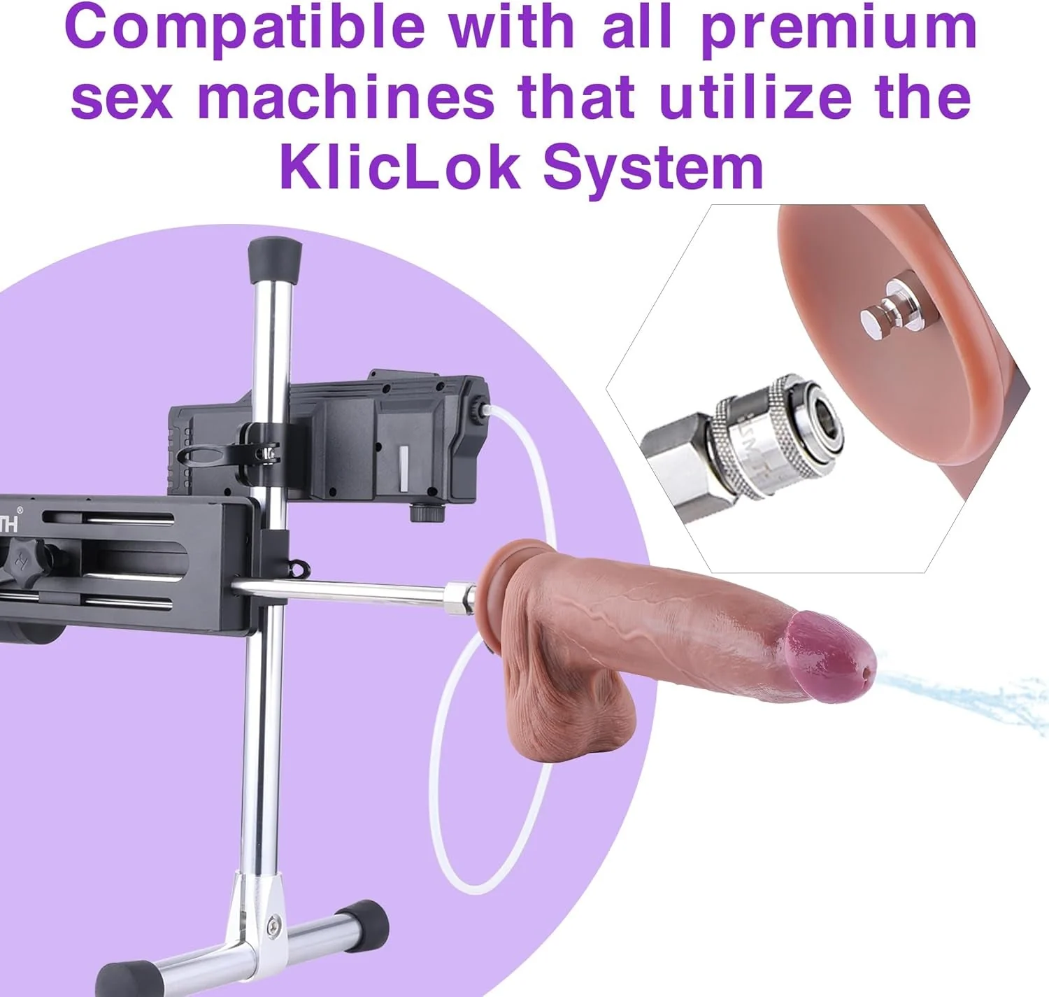 AquaFlow Automatic Lube Launcher with App Control & 3 Dildos - Image 5