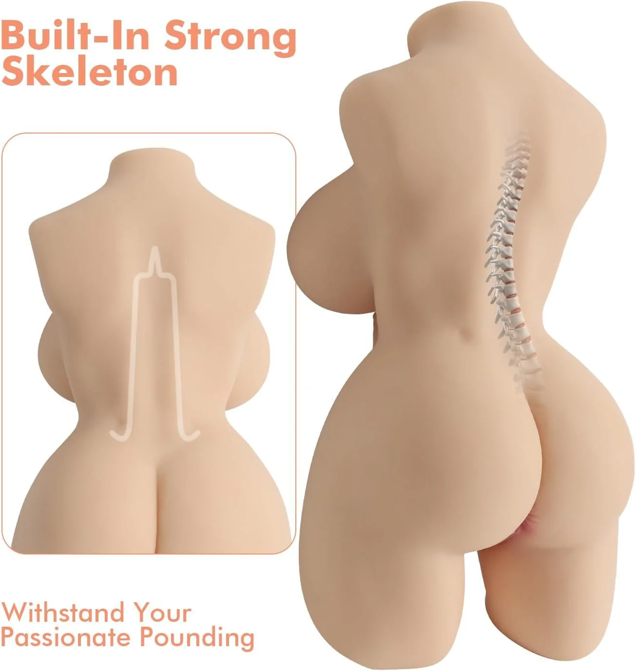 AriaX Trans Torso Sex Doll | 360° Dildo & Breasts - Image 6
