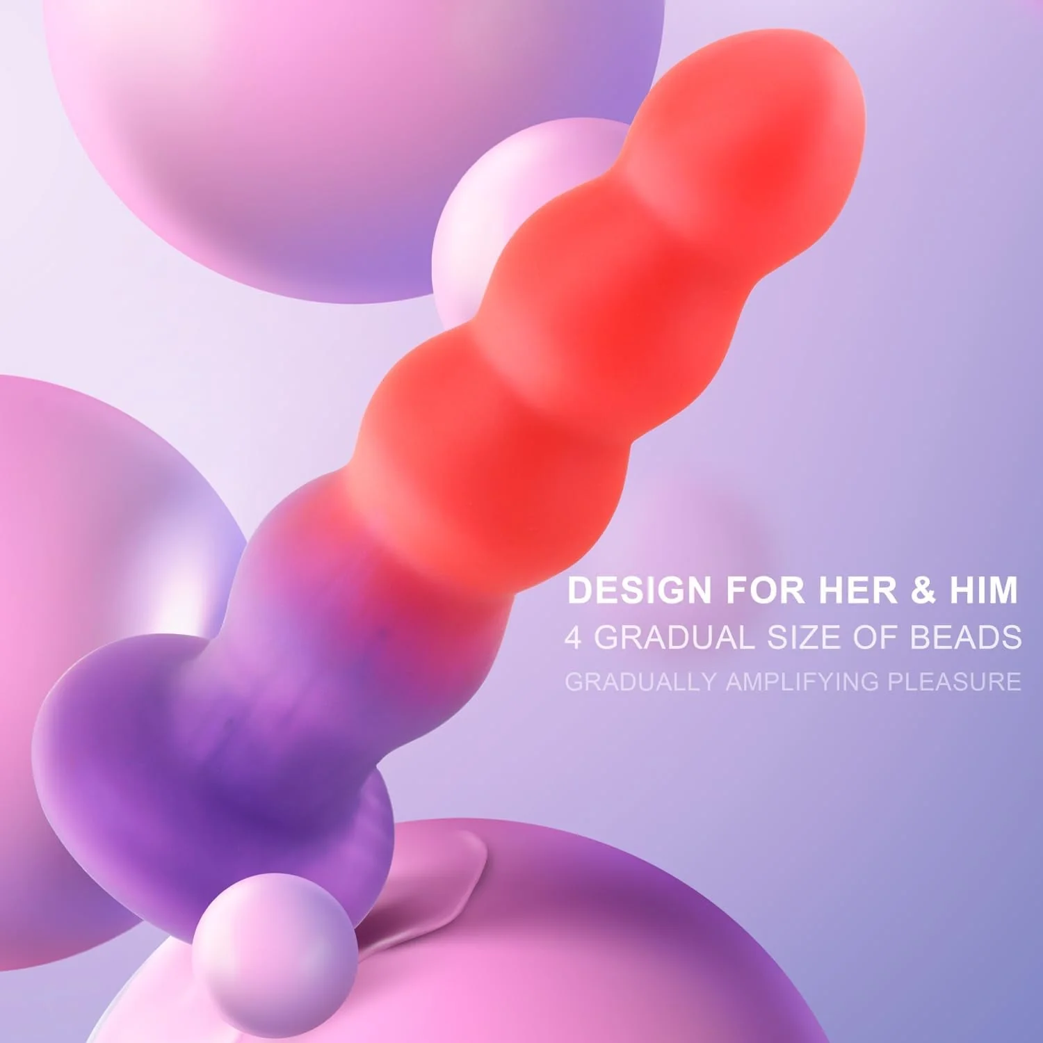 AscendBeads Graduated 6.3" Anal Trainer Plug - Image 2