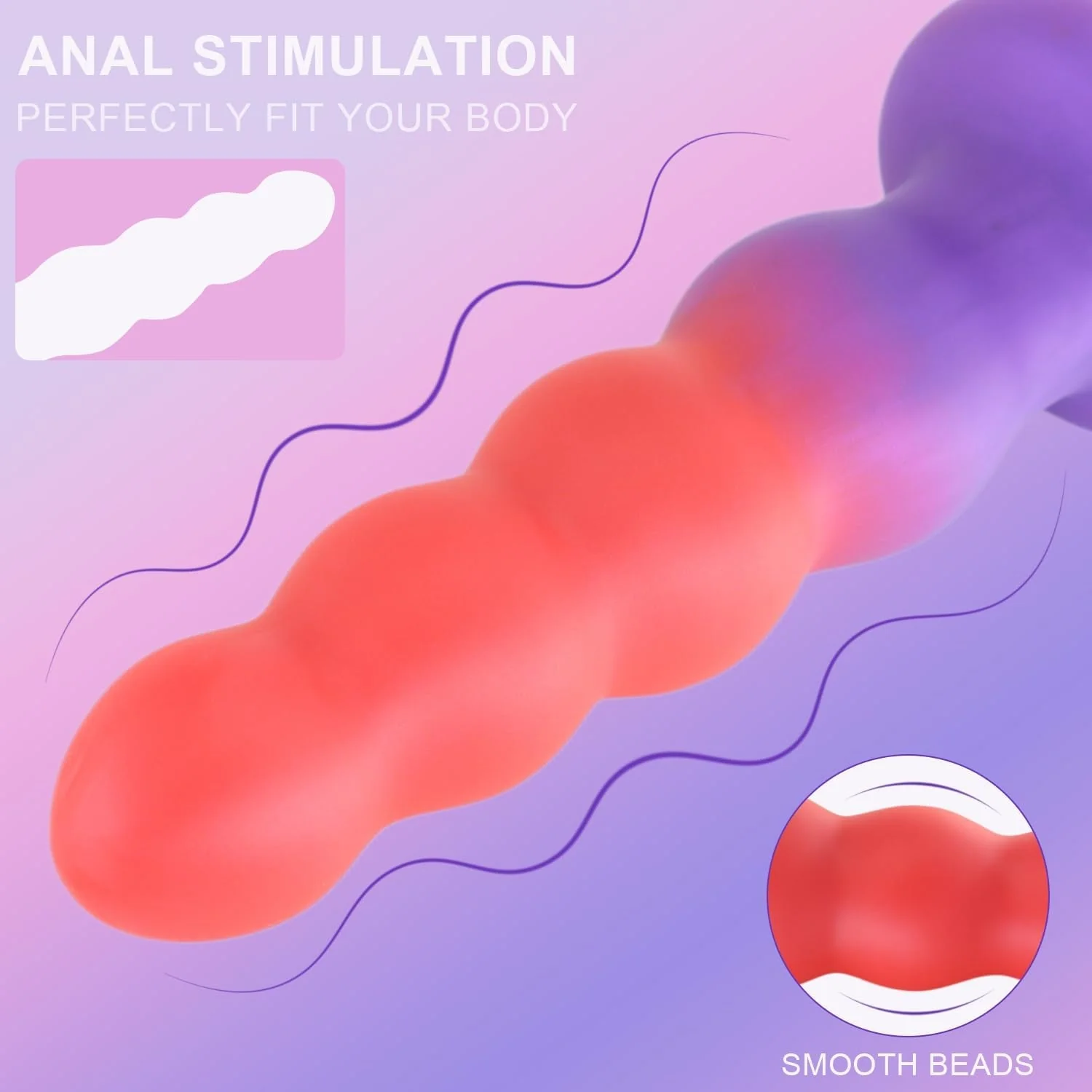 AscendBeads Graduated 6.3" Anal Trainer Plug - Image 4