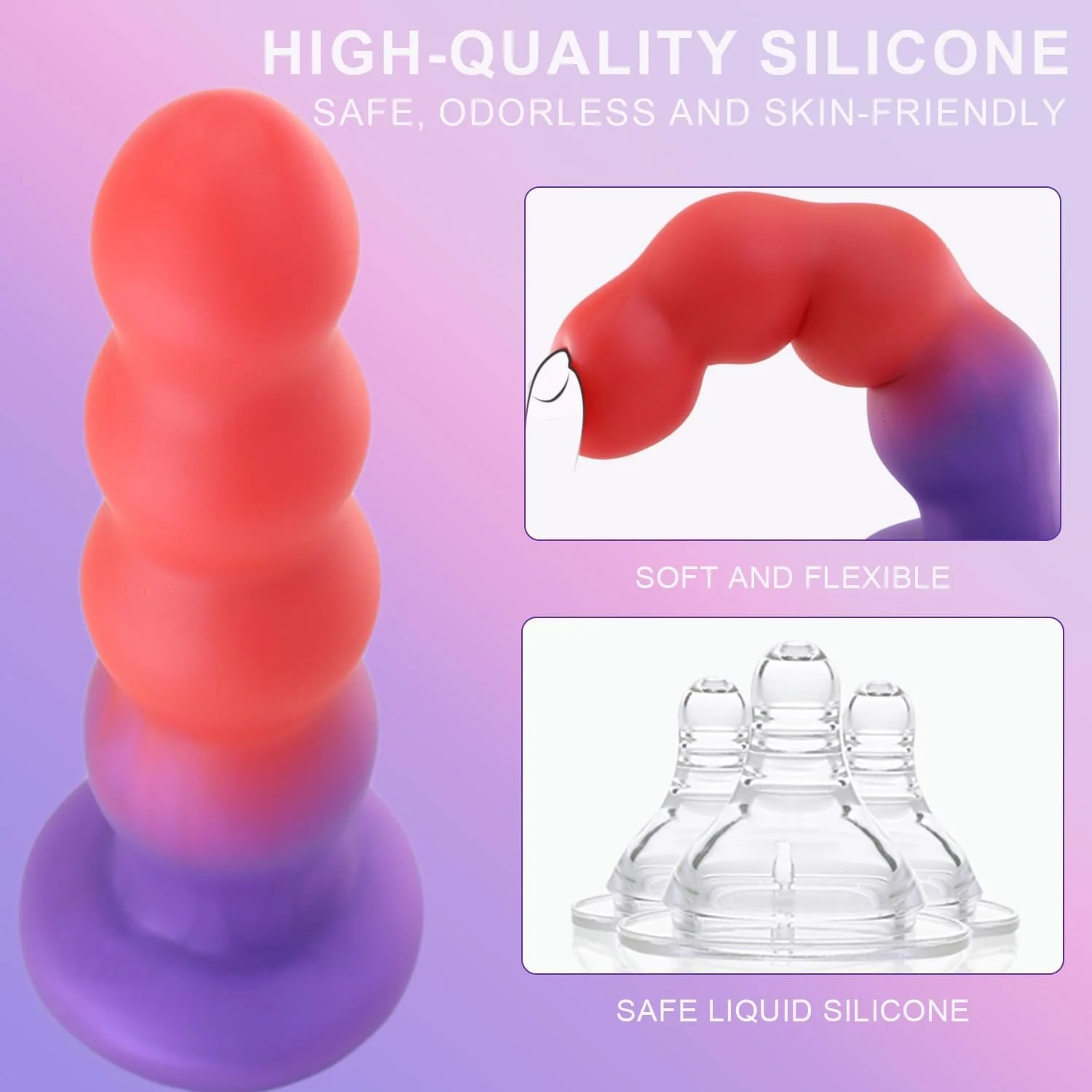 AscendBeads Graduated 6.3" Anal Trainer Plug - Image 5
