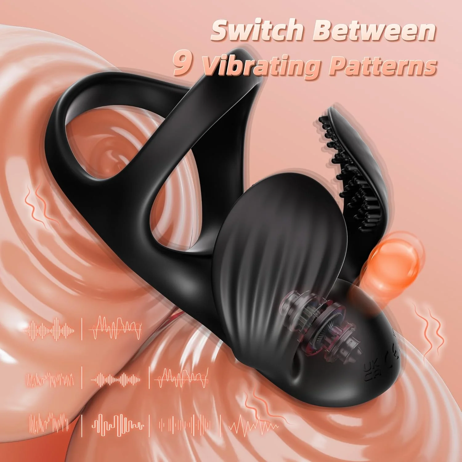 BallSync App Controlled Vibrating Cock Ring with Ball Wrap - Image 3