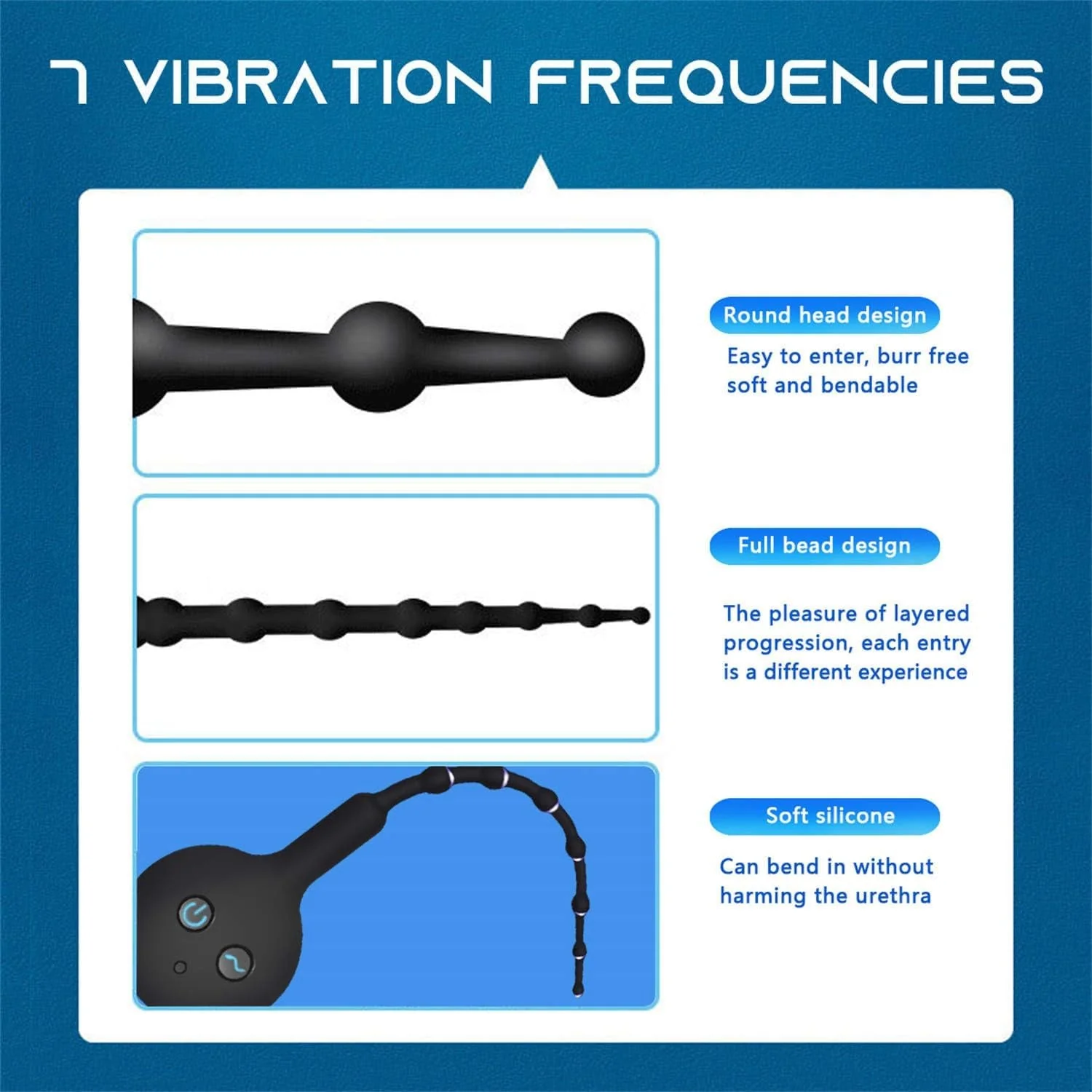 BeadPulse Vibrating Urethral Sound Dilator - Image 3
