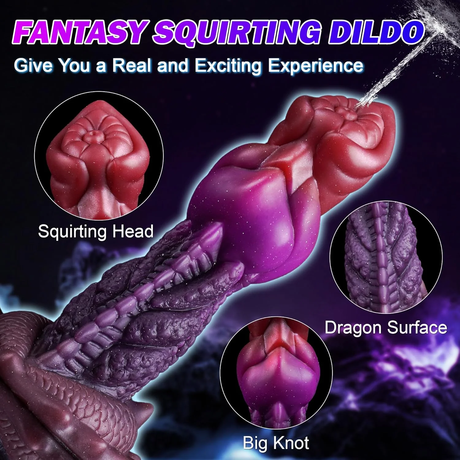 BeastBurst Squirting Knot Dildo - Image 3