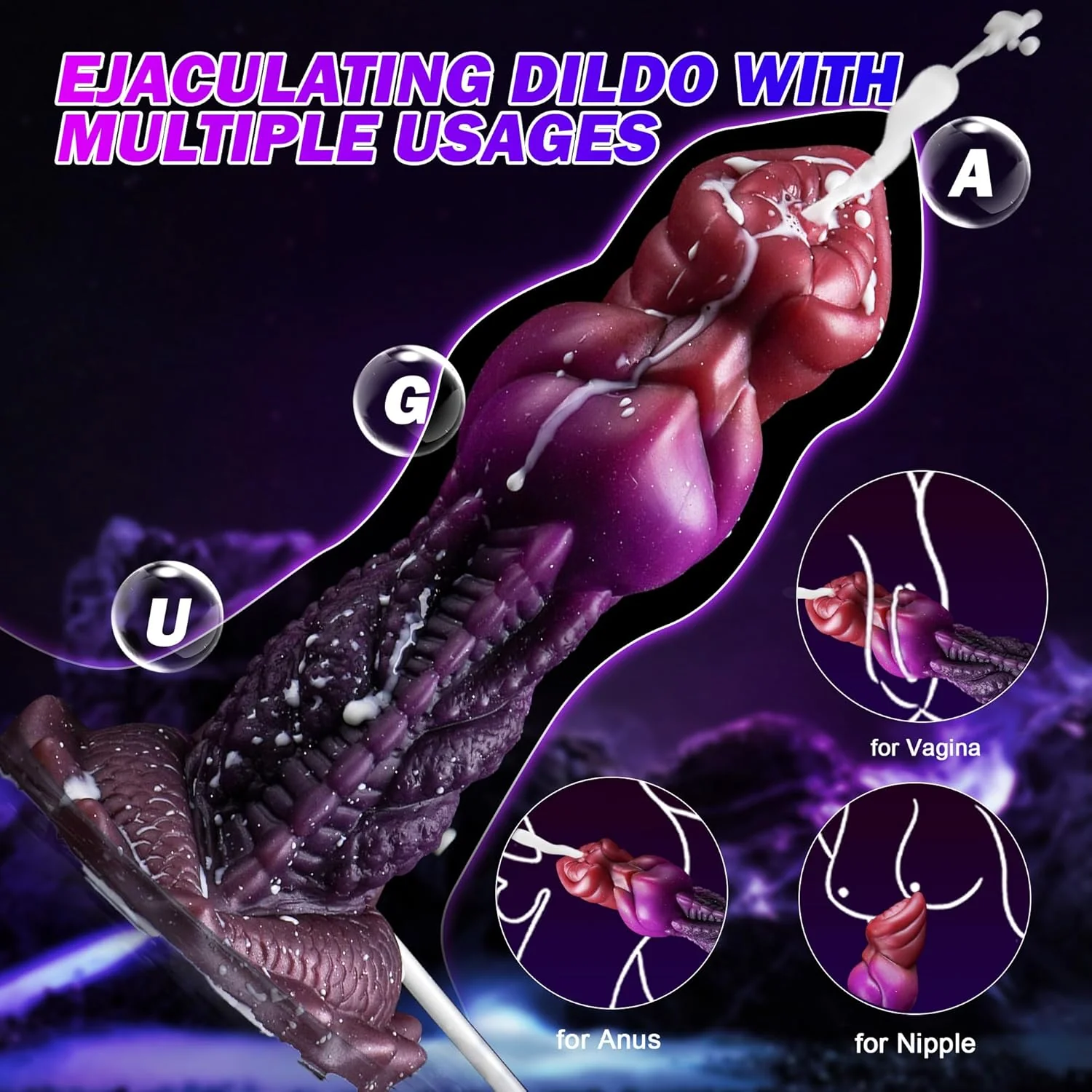 BeastBurst Squirting Knot Dildo - Image 8