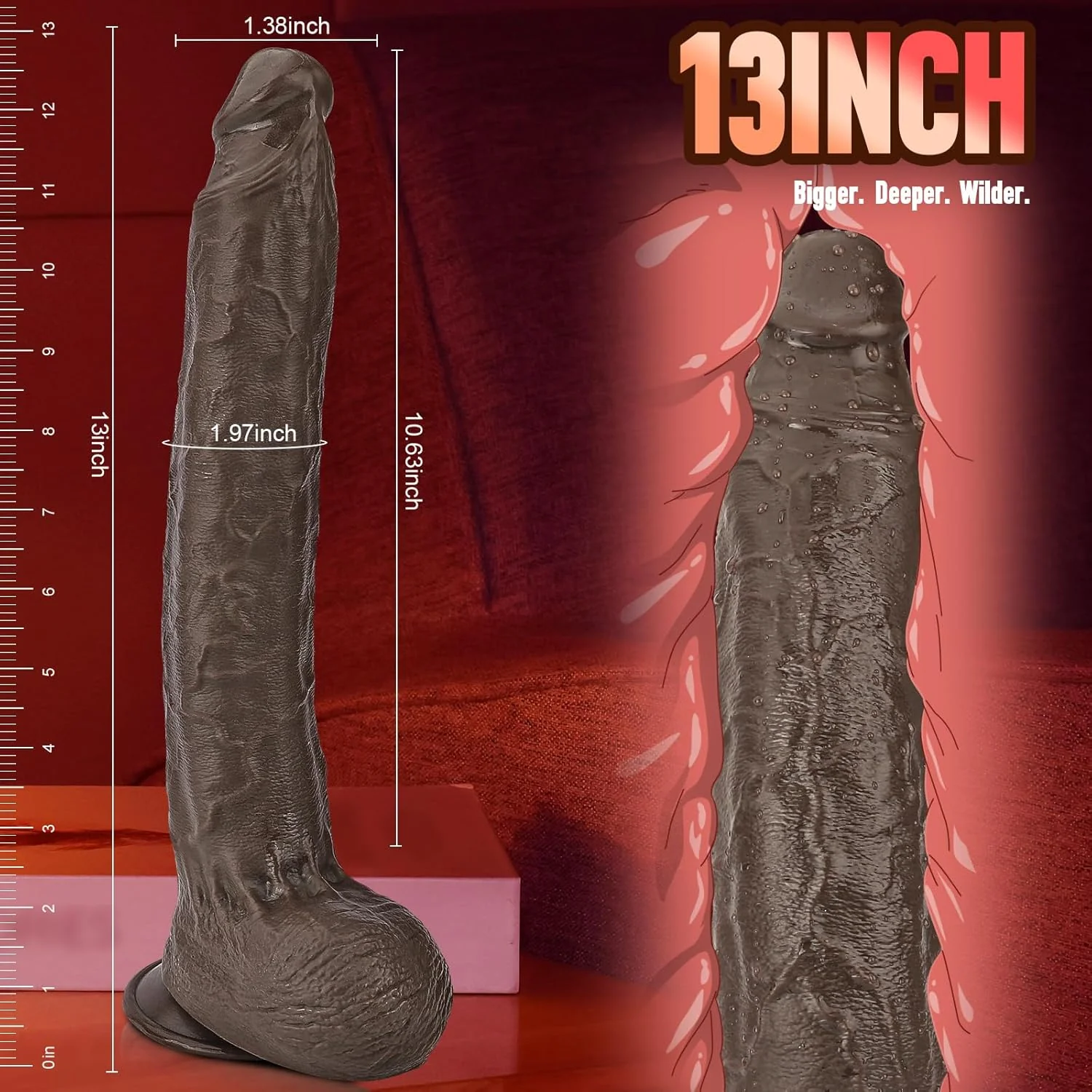 BlackObsidian XL Fantasy Dildo - Image 6