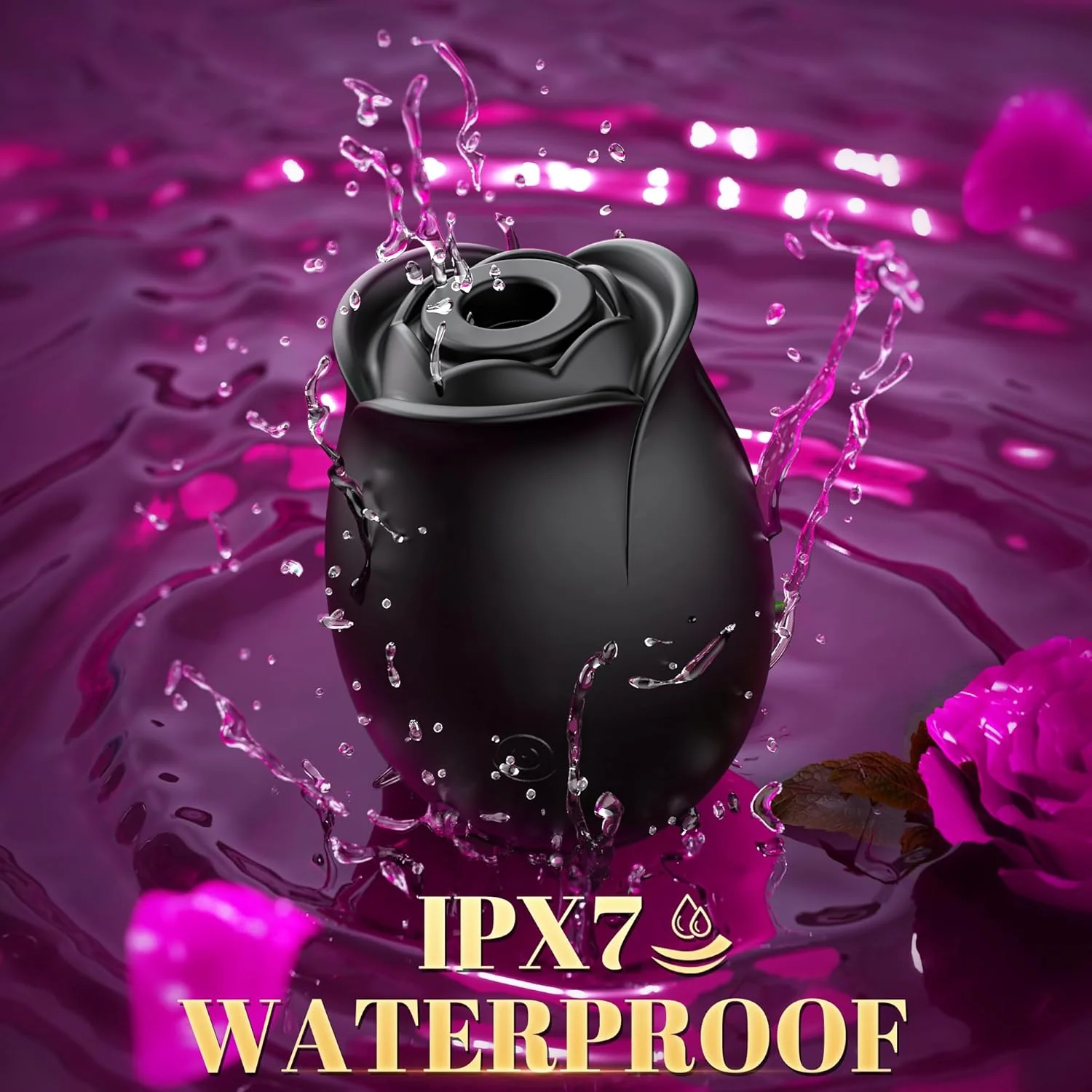 BloomPulse App-Controlled Rose Dual Suction Vibrator - Image 6