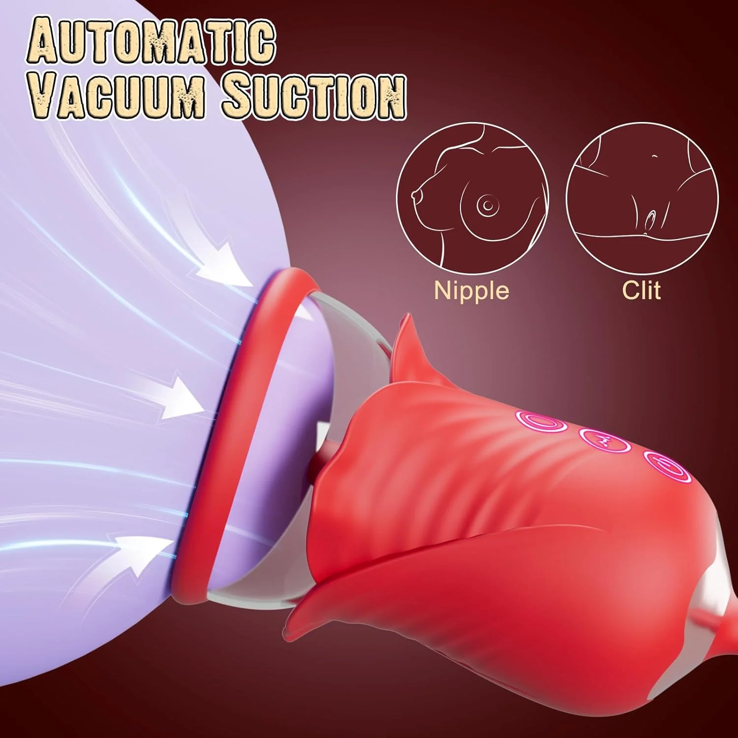 BloomQueen 3-in-1 Clit Pump Vibrator - Image 3