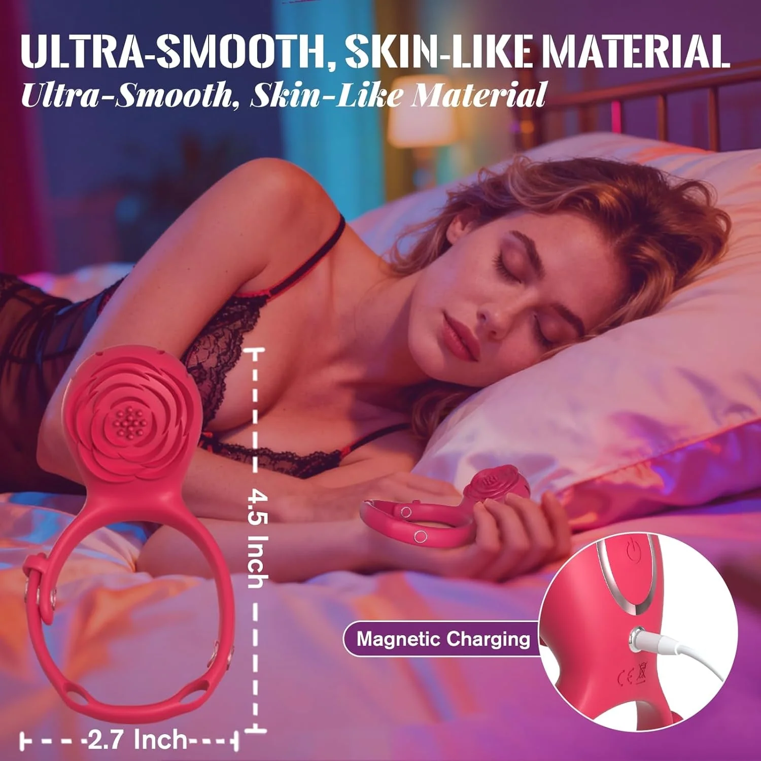 BloomSwitch 2-in-1 Wearable Vibrator Couples Ring - Image 8