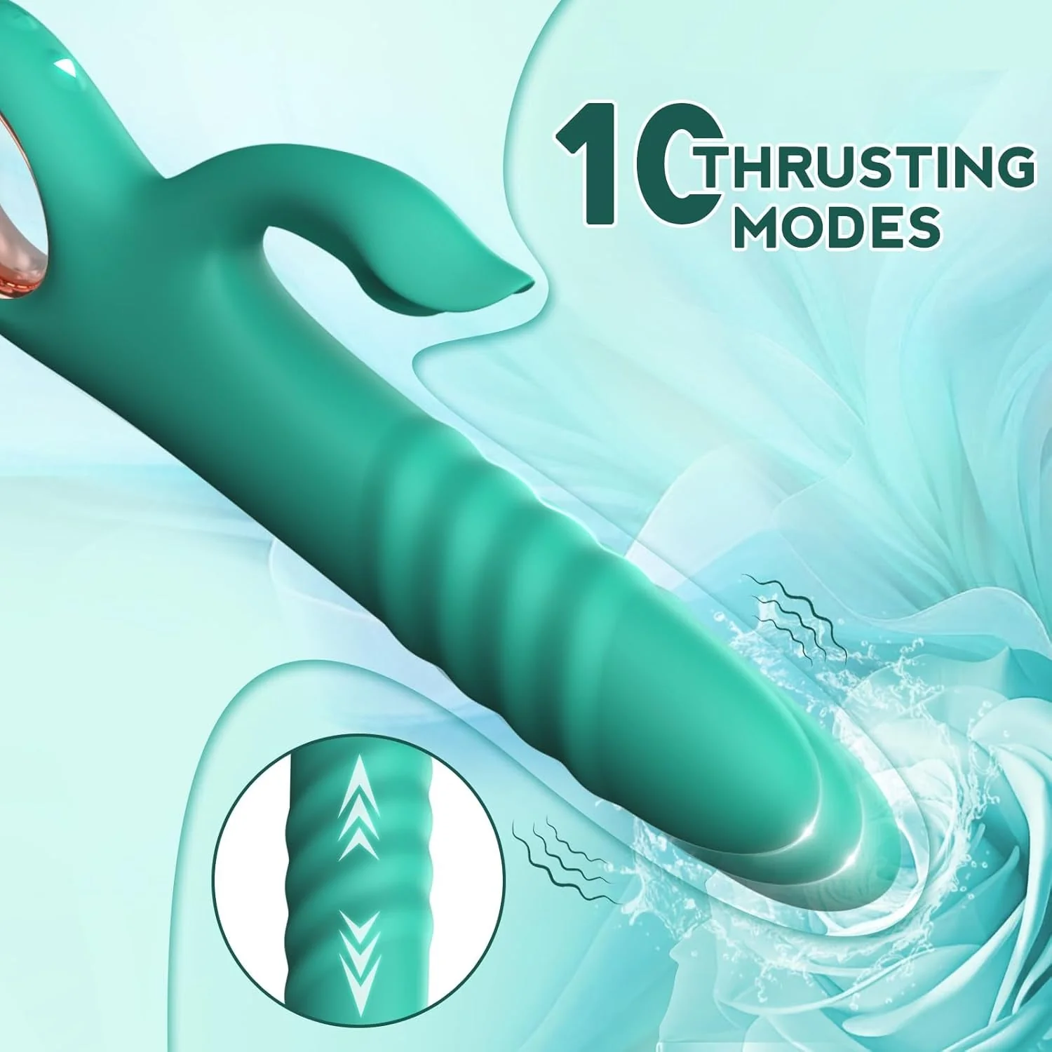 BloomThrust Thrusting Rabbit Vibrator for Women - Image 3