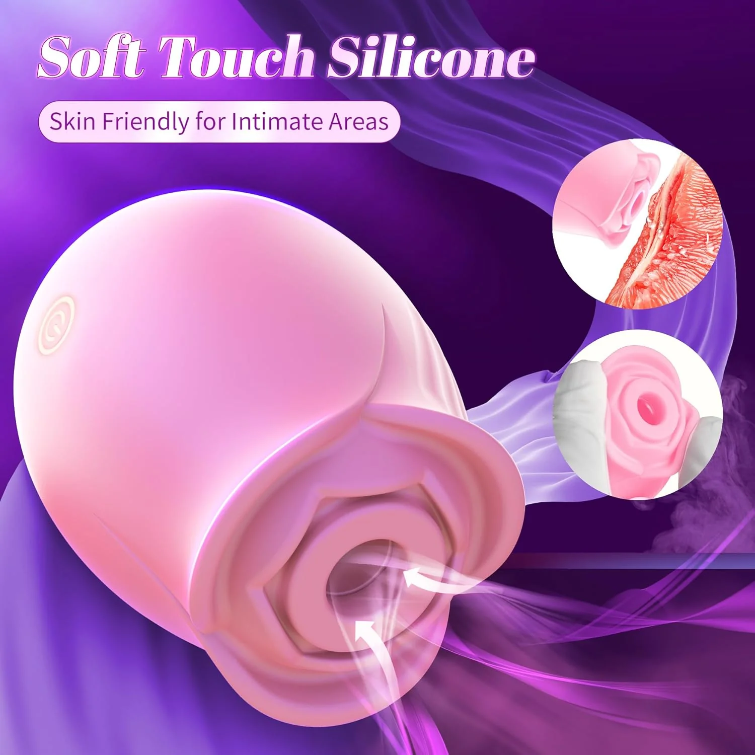 BloomVelvet Rose Suction Vibrator | 10 Modes - Image 3