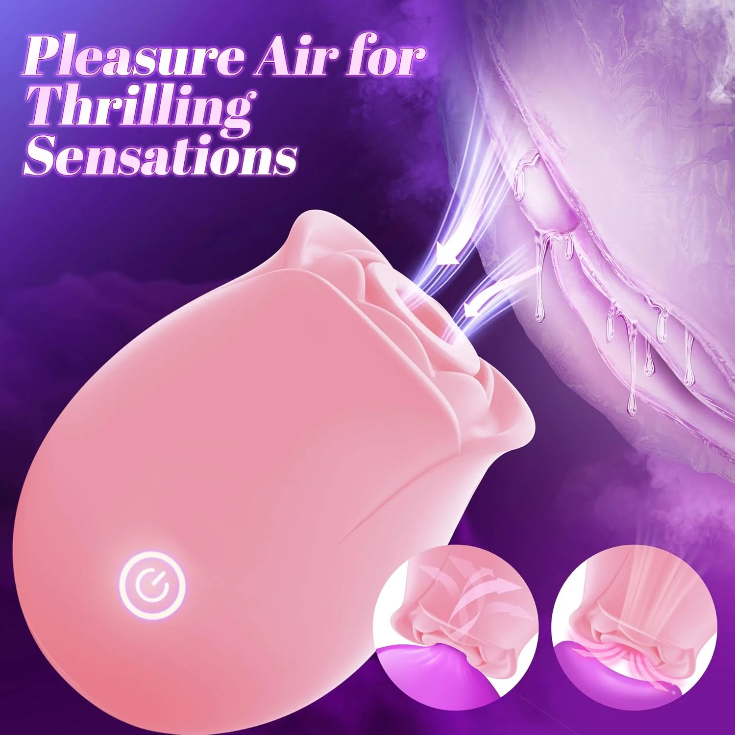 BloomVelvet Rose Suction Vibrator | 10 Modes - Image 4