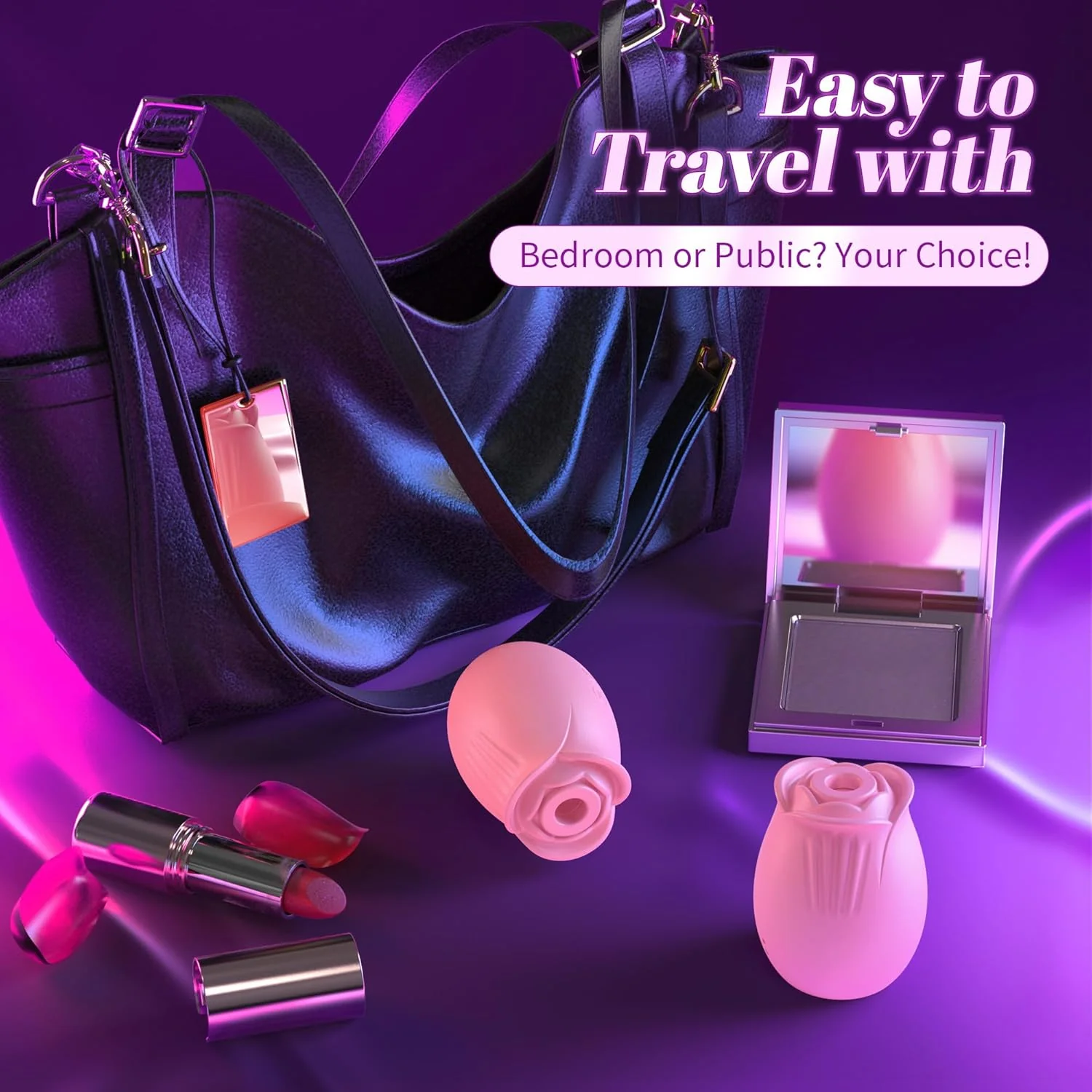 BloomVelvet Rose Suction Vibrator | 10 Modes - Image 6