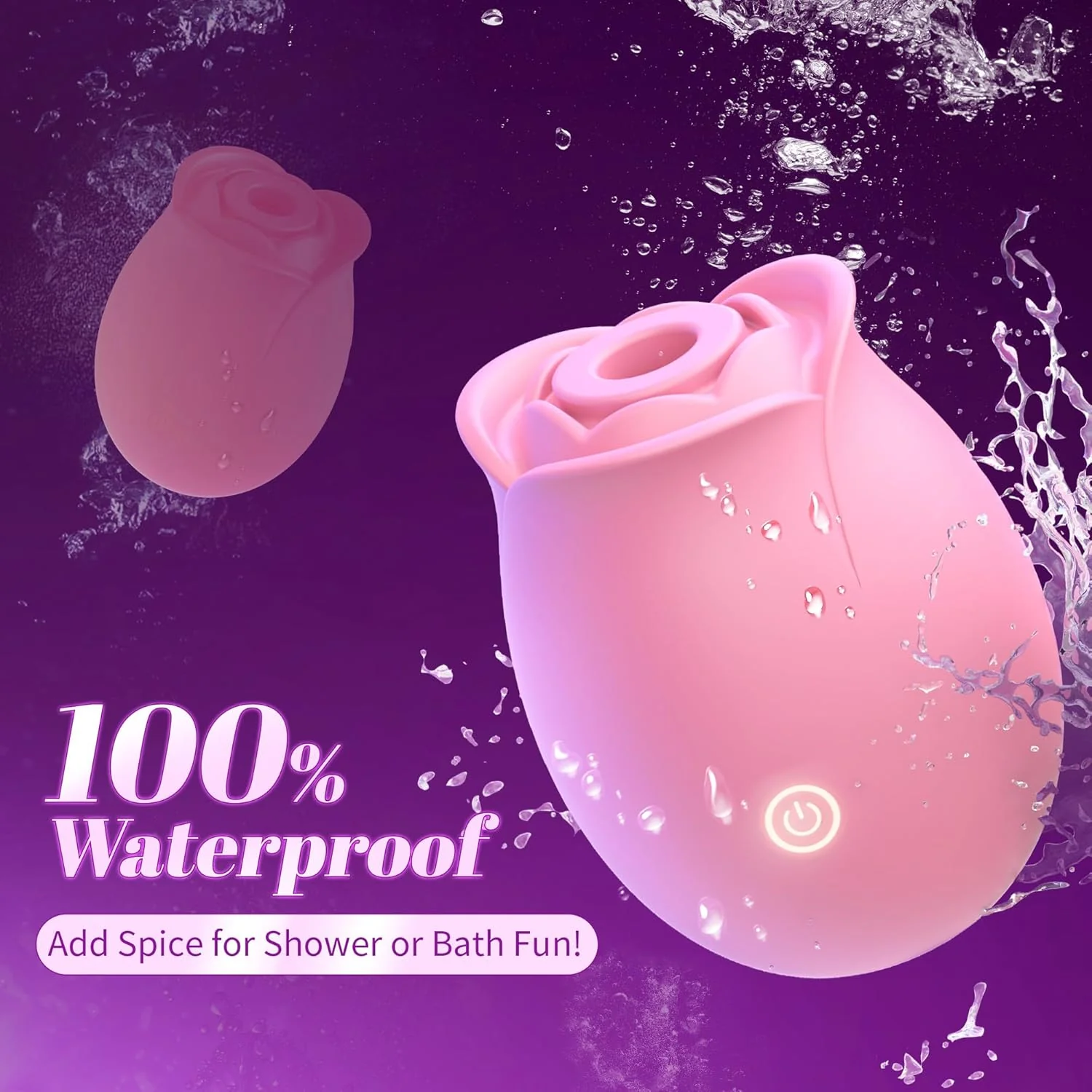 BloomVelvet Rose Suction Vibrator | 10 Modes - Image 7