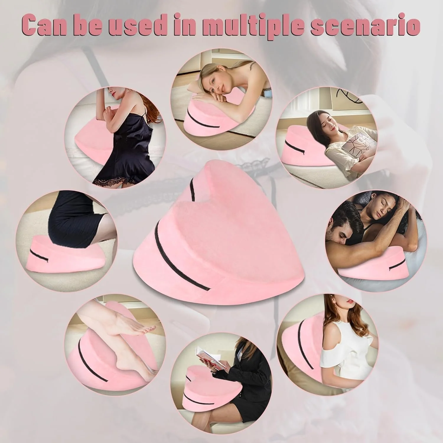 BlushAmour Heart-Shaped Sex Position Pillow - Image 2