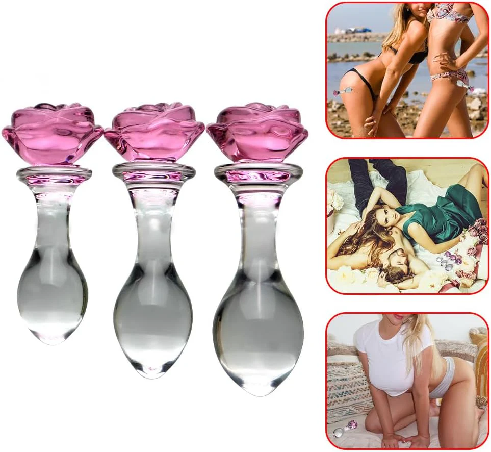 BlushBloom Rose Glass Anal Plug Set - Image 7