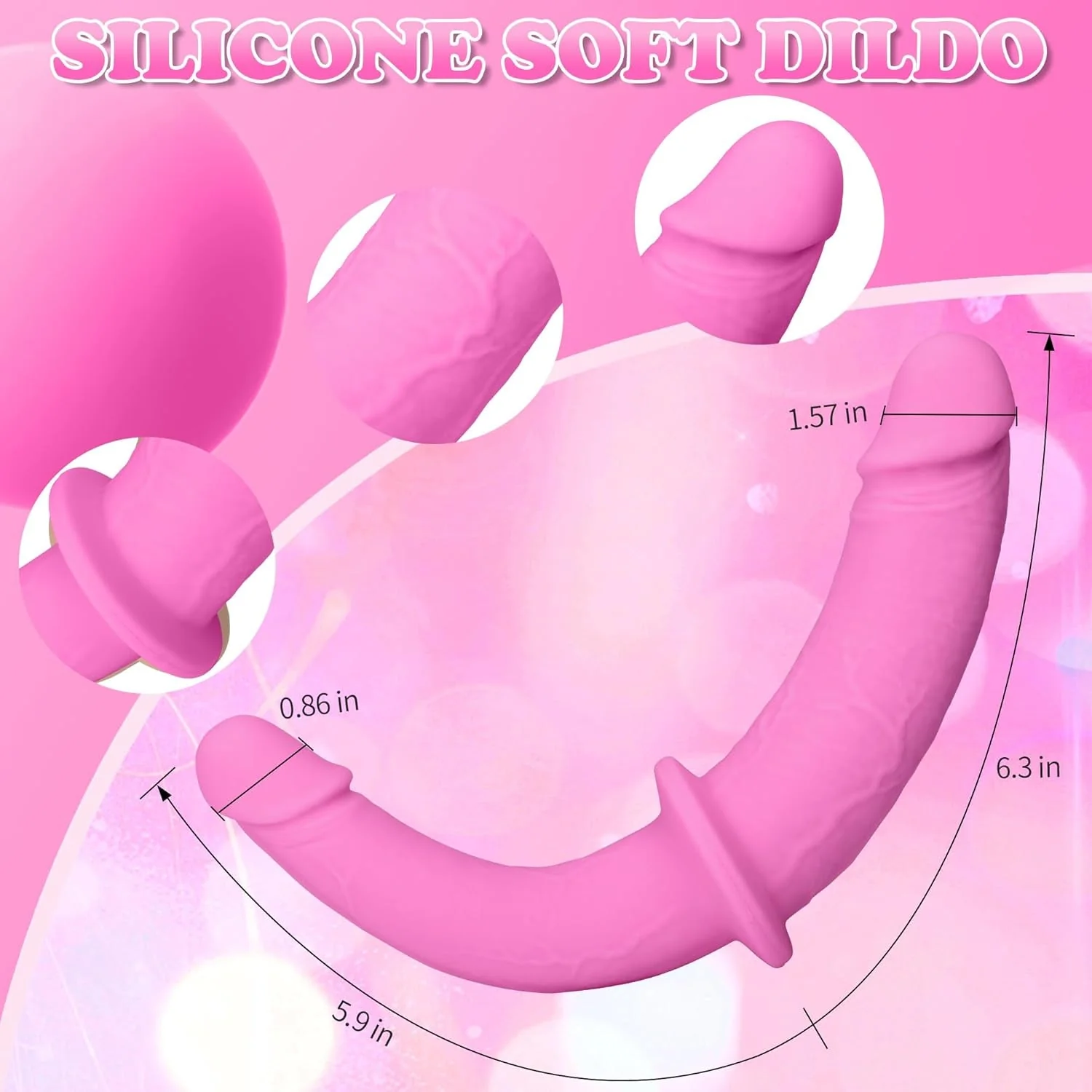 BlushDuo Double Ended Dildo Strap-On Adjustable Harness - Image 3