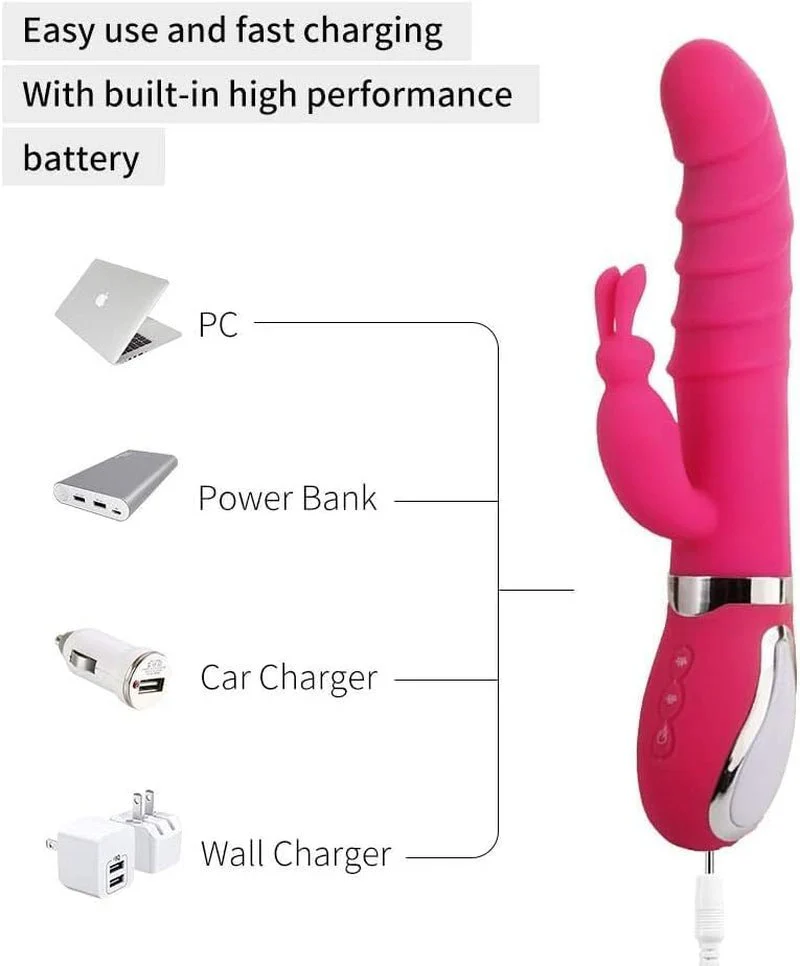 BlushHeat Rabbit Wand Vibrator - Image 7