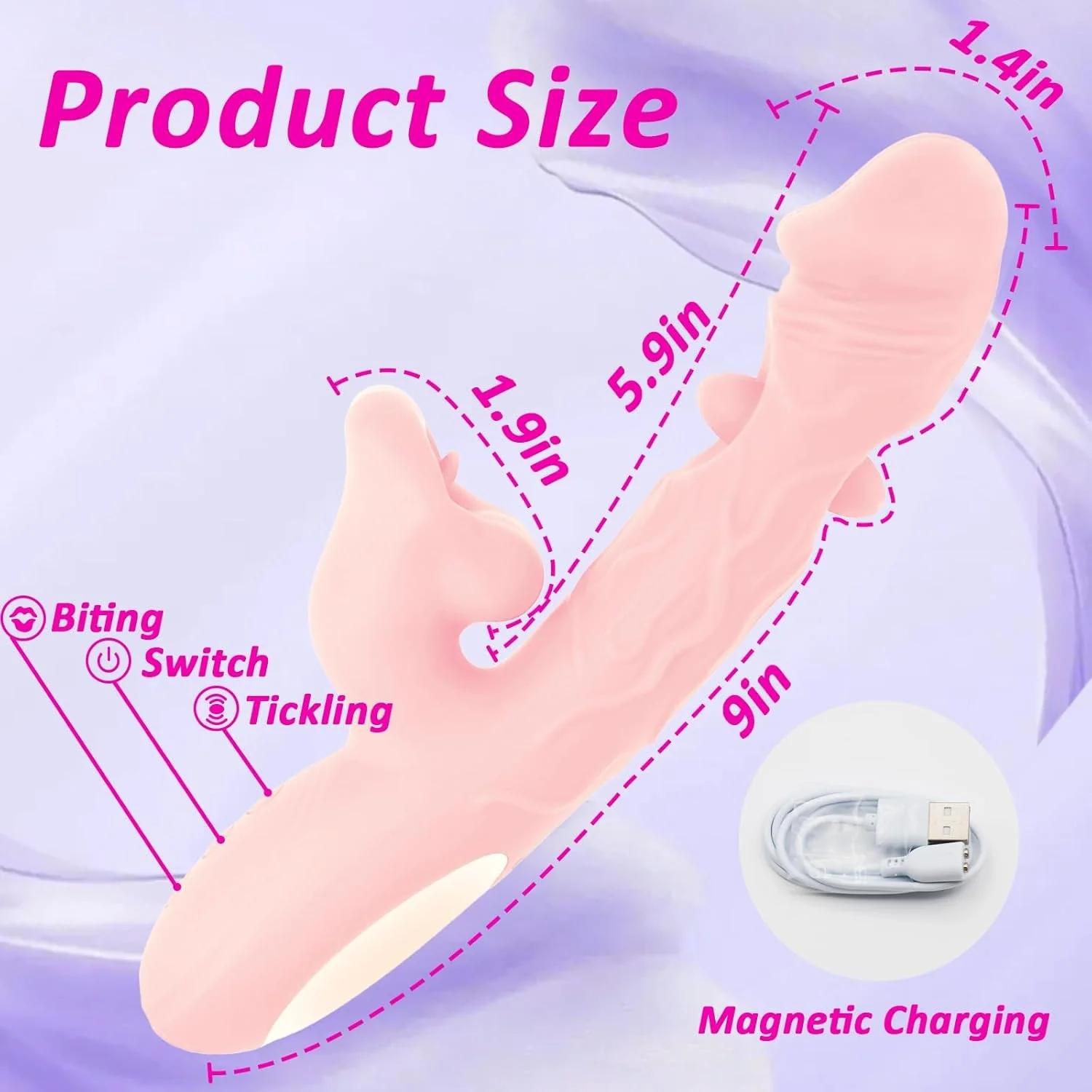 BlushLush Tap, Lick & Thrust Rabbit Vibrator - Image 6