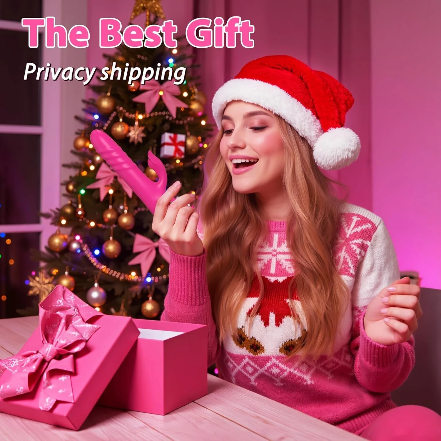 BlushPulse Pink Thrusting Rabbit Vibrator - Image 4
