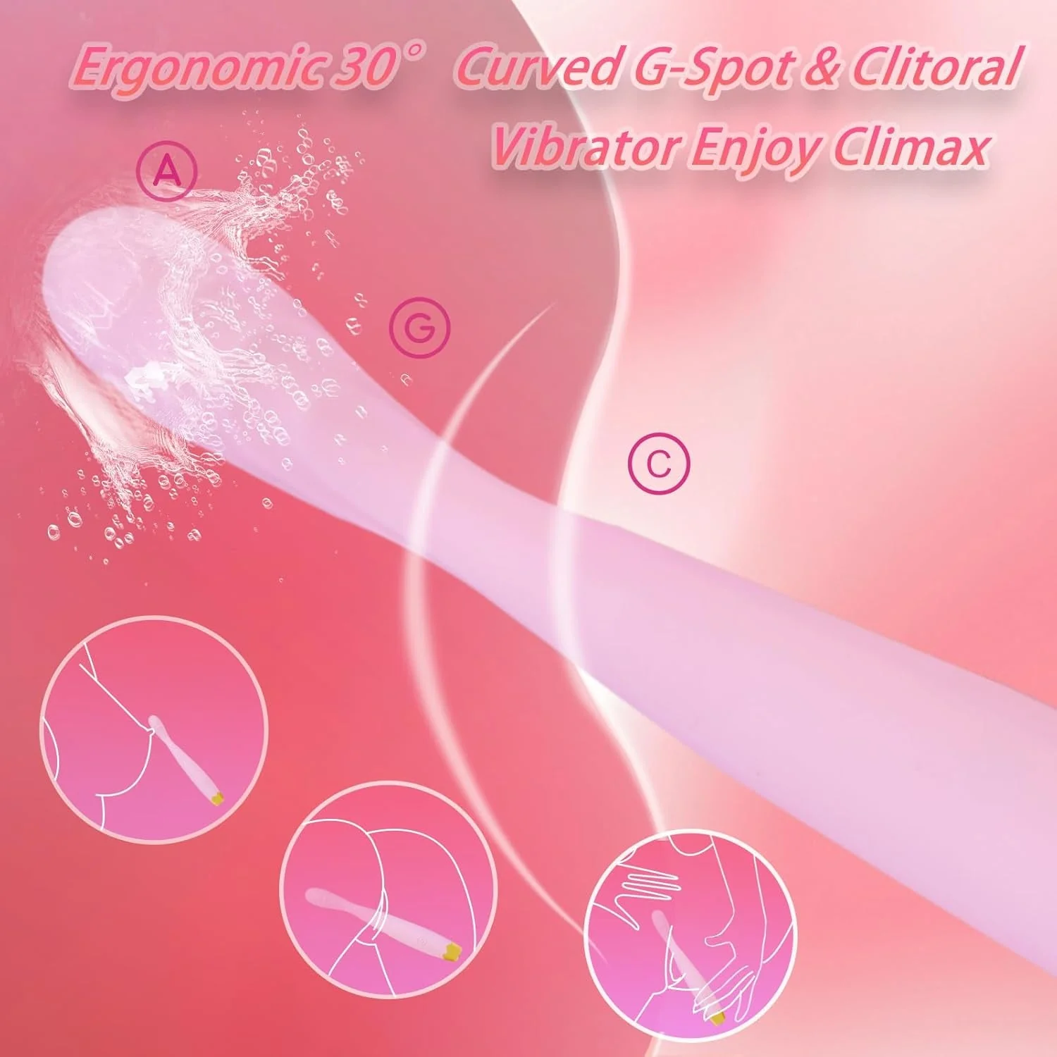 BlushSpiral G-Spot Vibrator Wand - Image 3