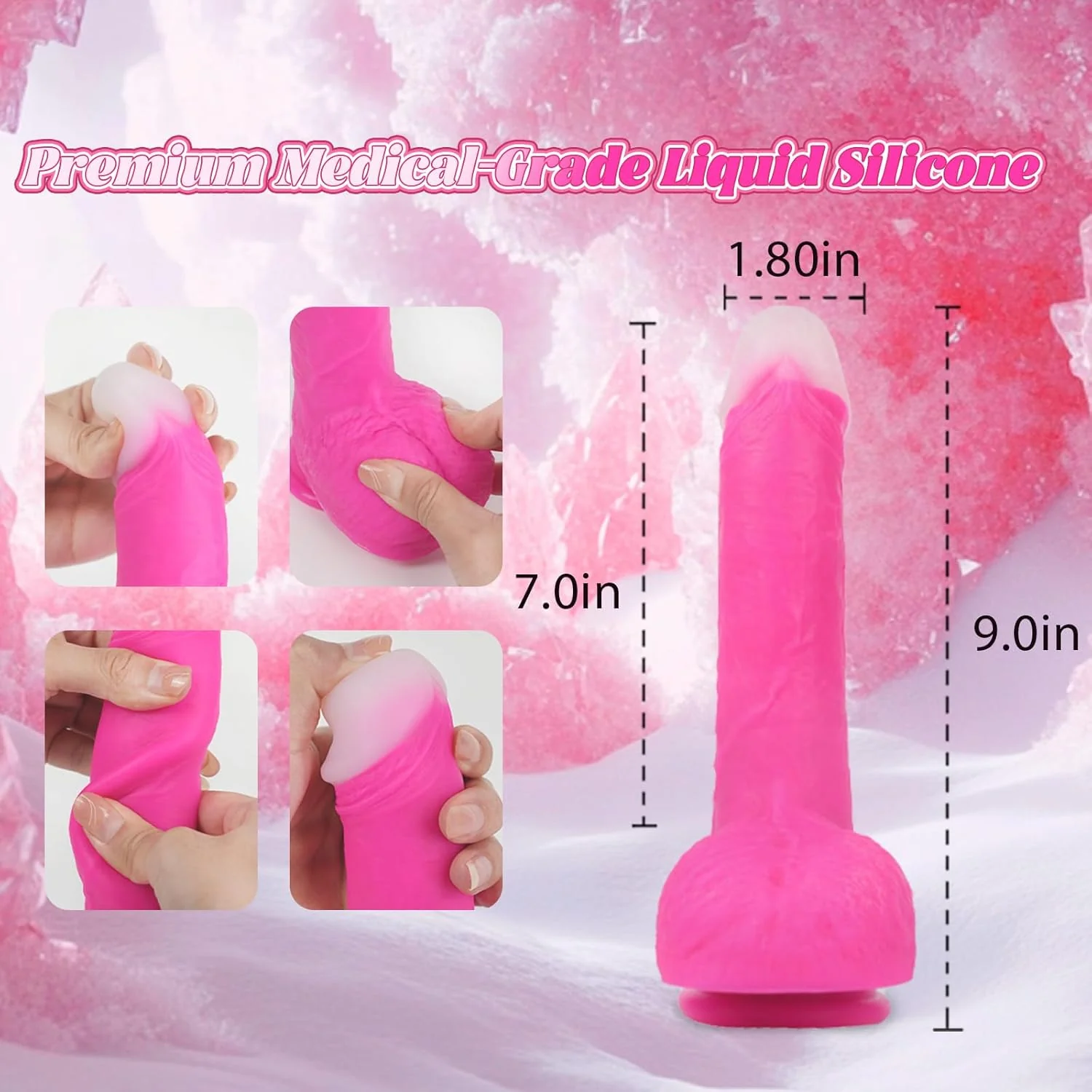 BlushThrust Triple Motion Dildo Vibrator - Image 4