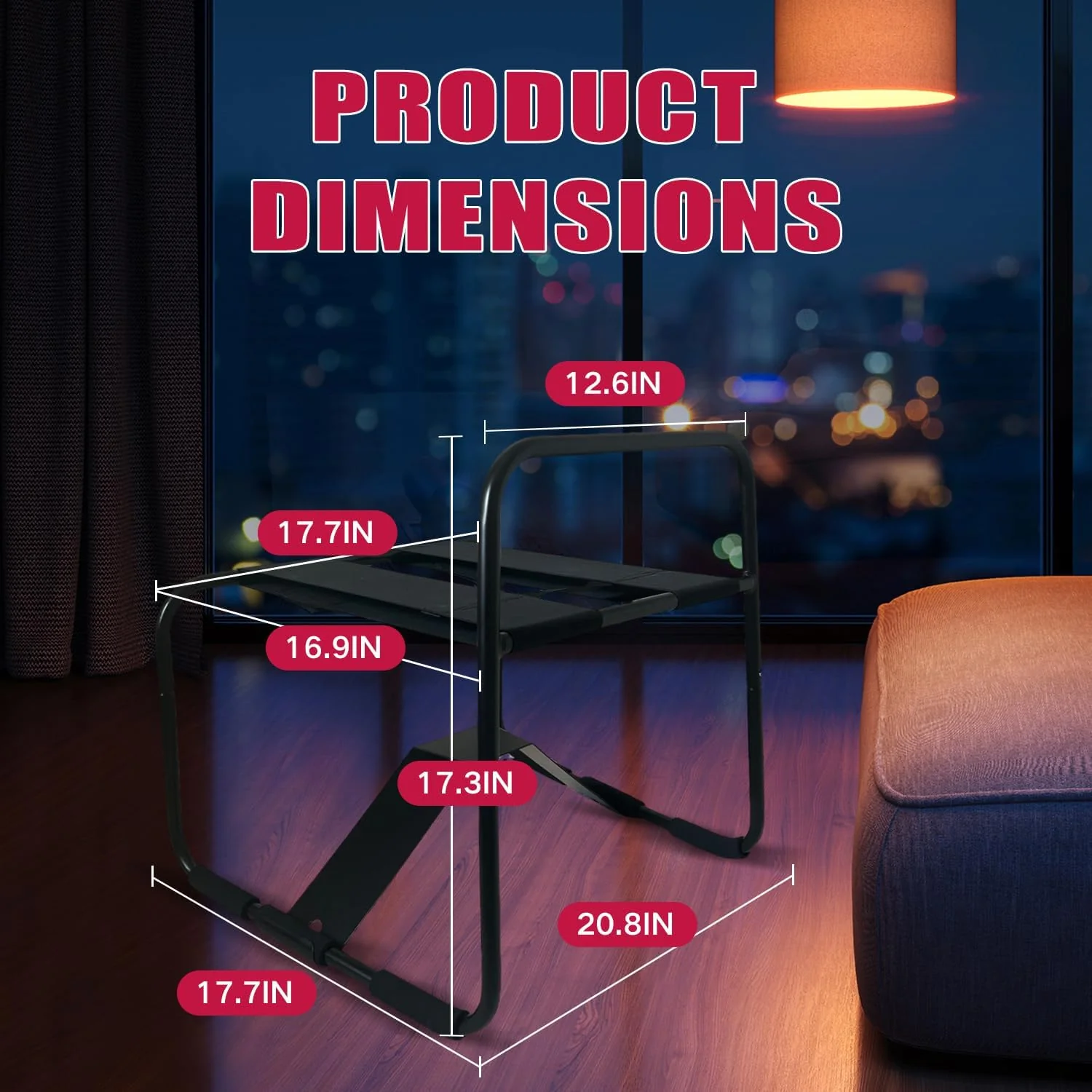 BounceEase Adjustable Sex Chair with Armrest - Image 5