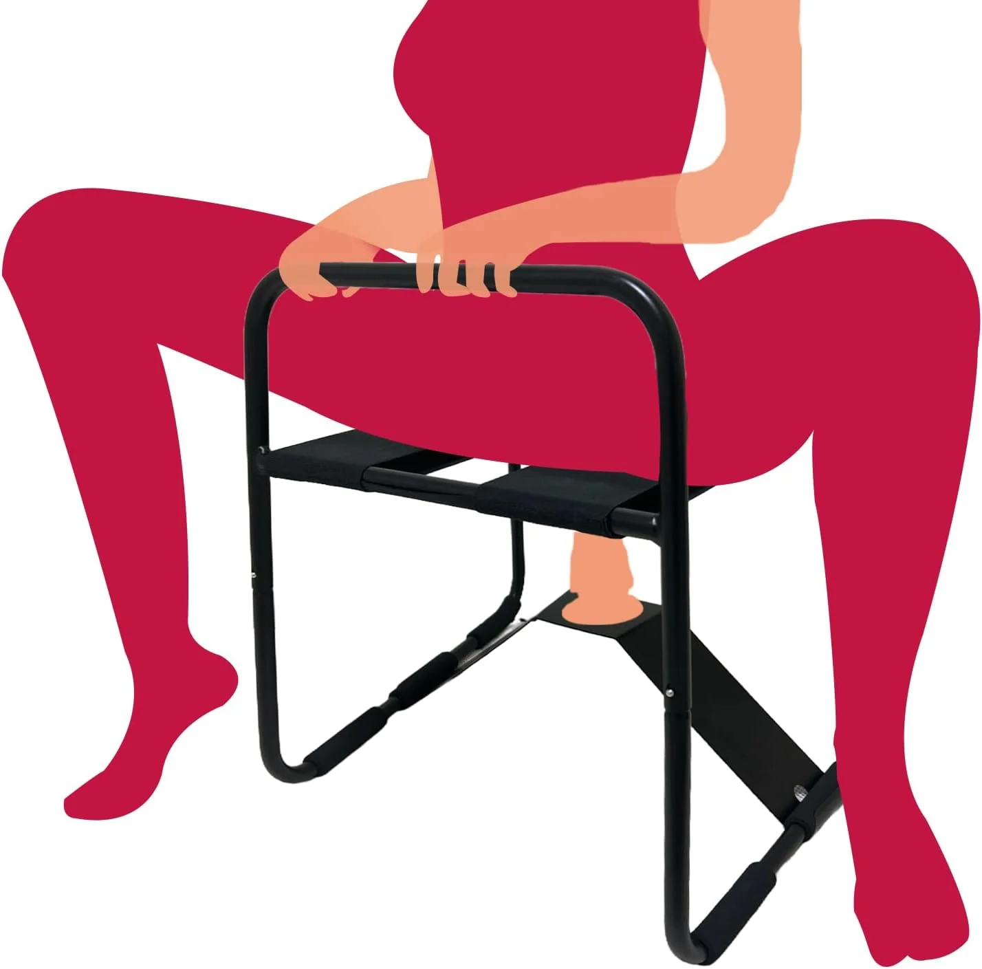 BounceEase Adjustable Sex Chair with Armrest - Image 8