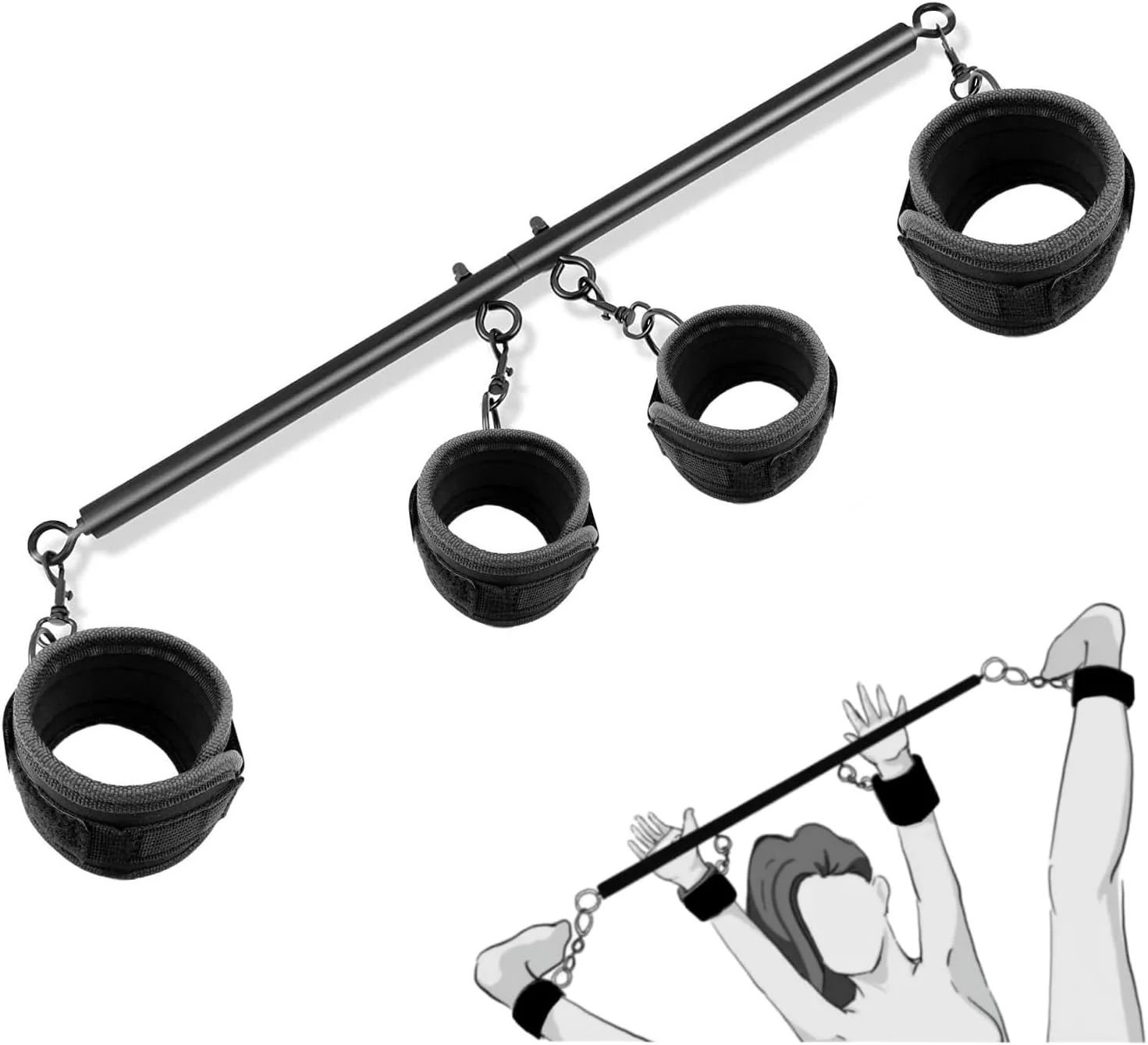 BoundBar Adjustable Spreader Bar Restraint Set - Image 2