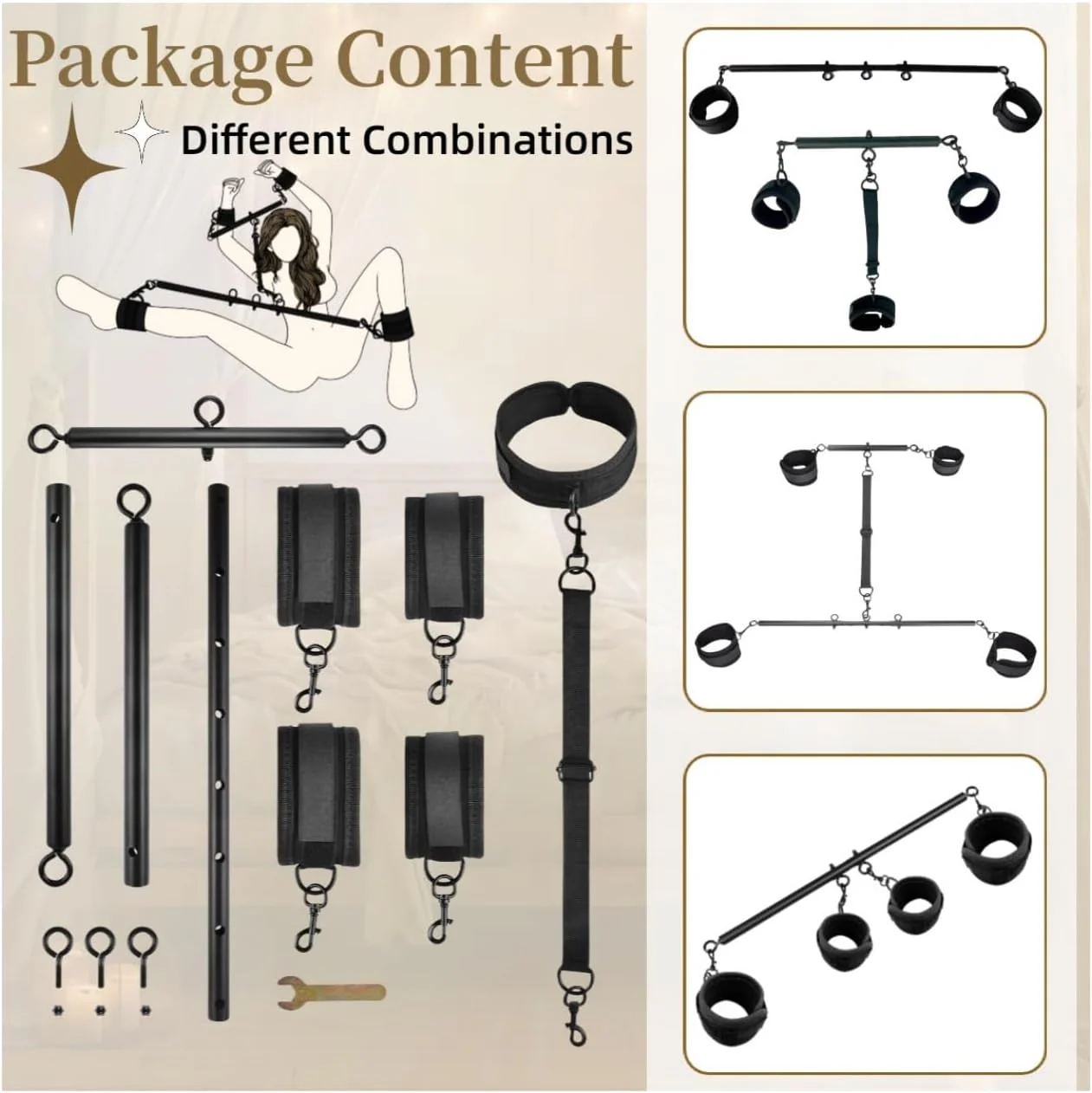 BoundFrame Adjustable BDSM Bar Restraint Kit - Image 8