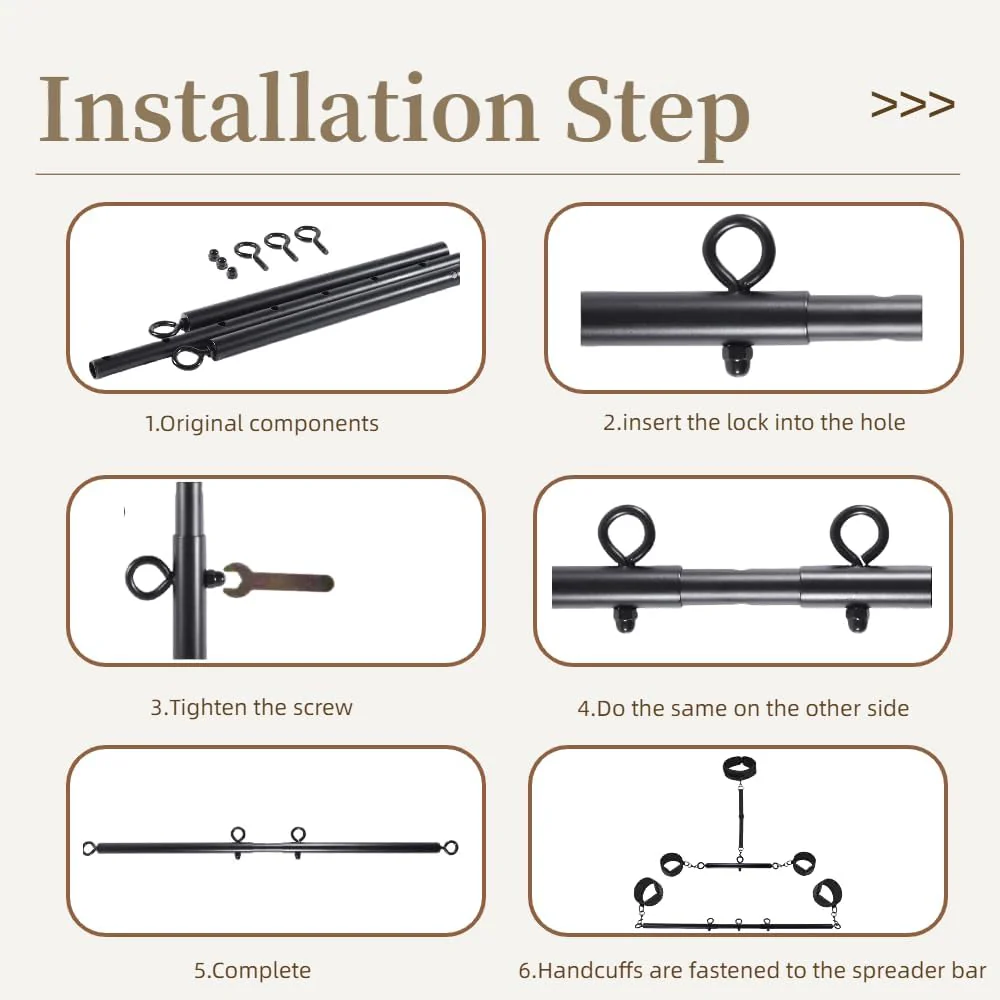 BoundFrame Adjustable BDSM Bar Restraint Kit - Image 9