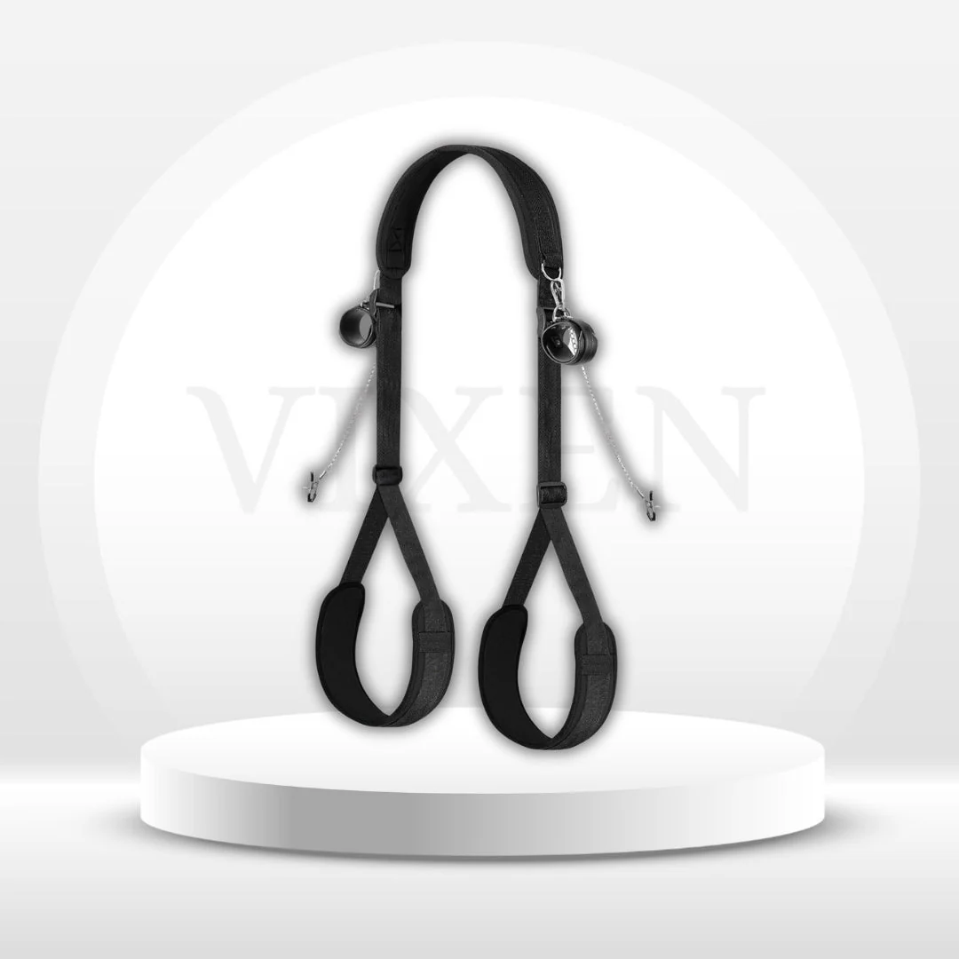 BoundSymphony BDSM Sling Kit – Adjustable Cuffs & Nipple Clamps