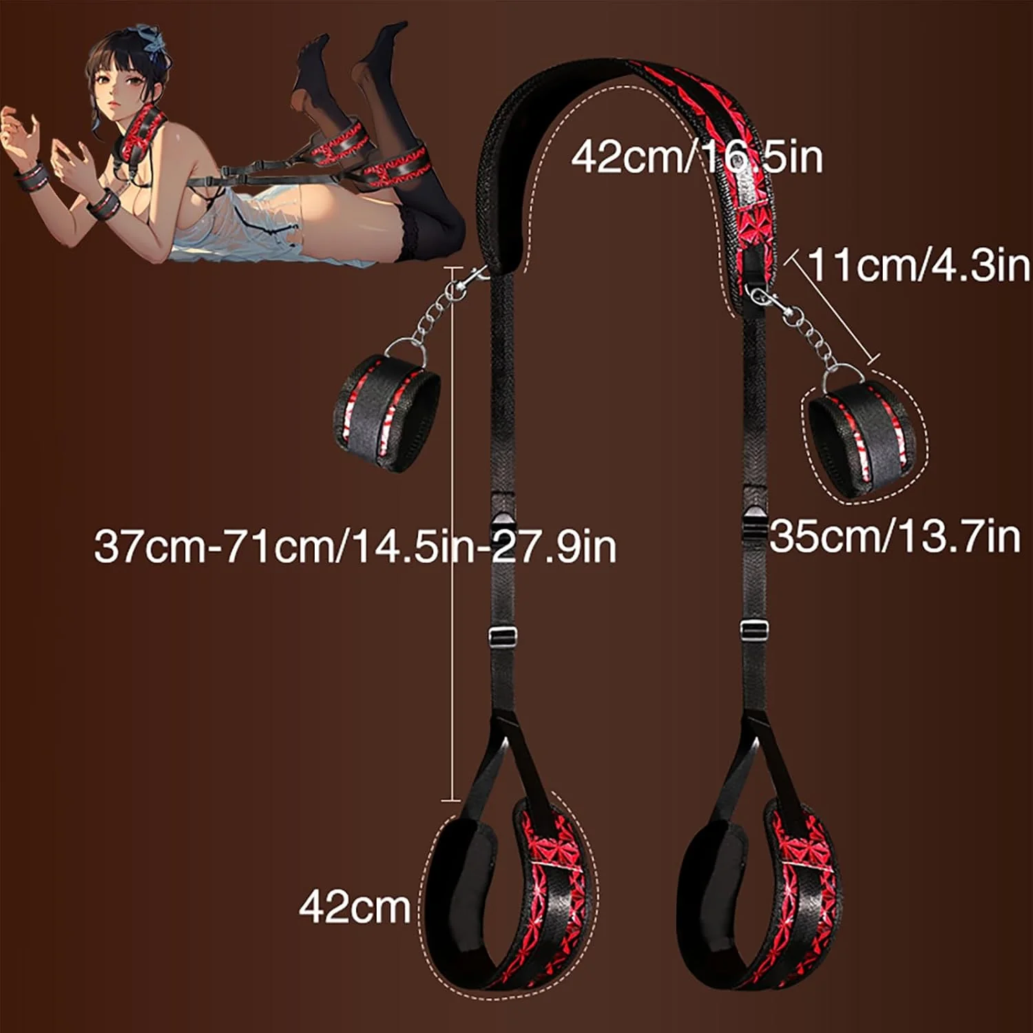 BoundThrust BDSM Position Pillow & Restraint Set - Image 3
