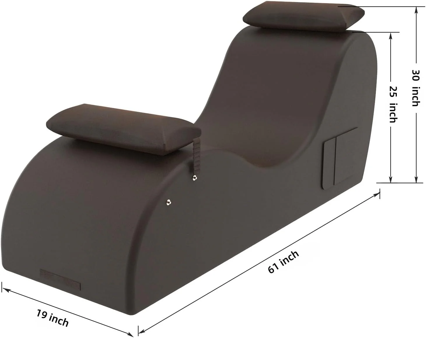 BronzeArc Brown Sex Chaise Lounge Chair - Image 3