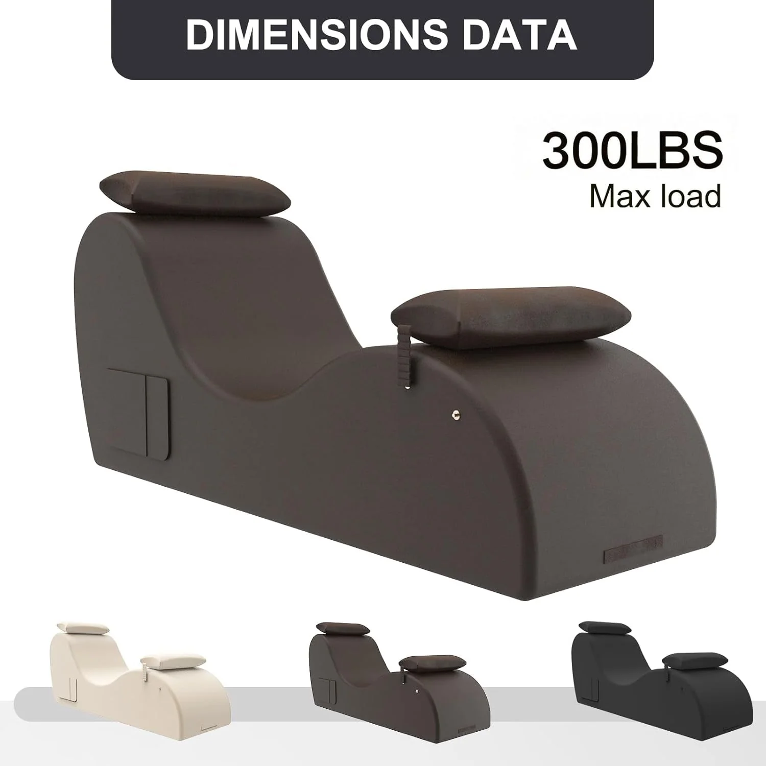 BronzeArc Brown Sex Chaise Lounge Chair - Image 5