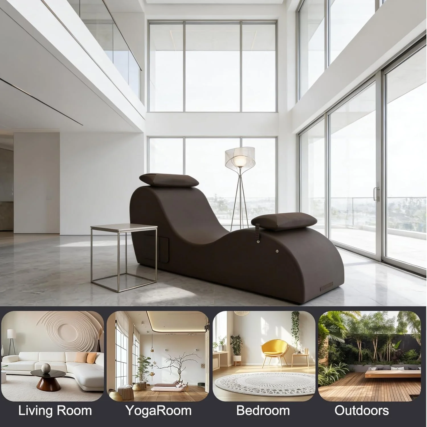 BronzeArc Brown Sex Chaise Lounge Chair - Image 7