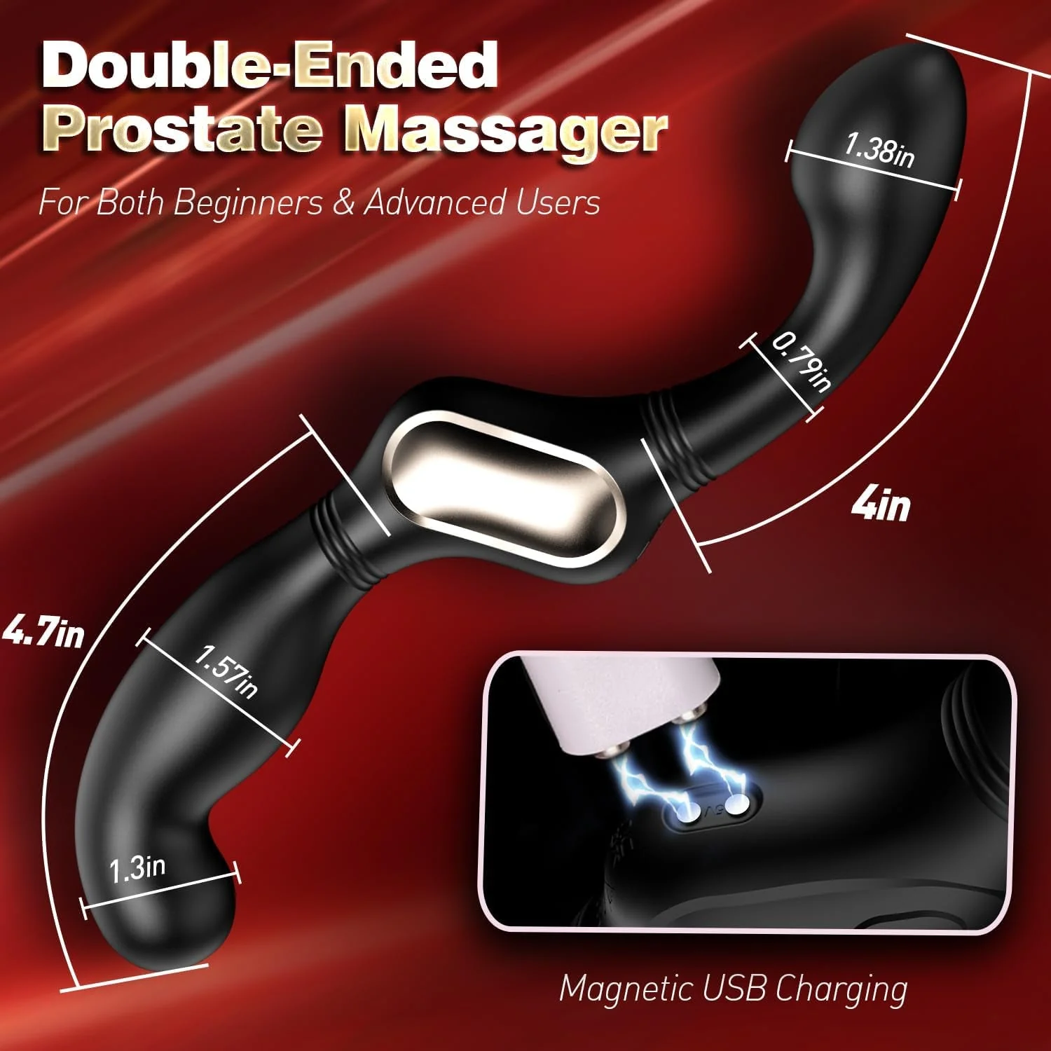 BullsEye Wiggling Prostate Massager Wand - Image 7