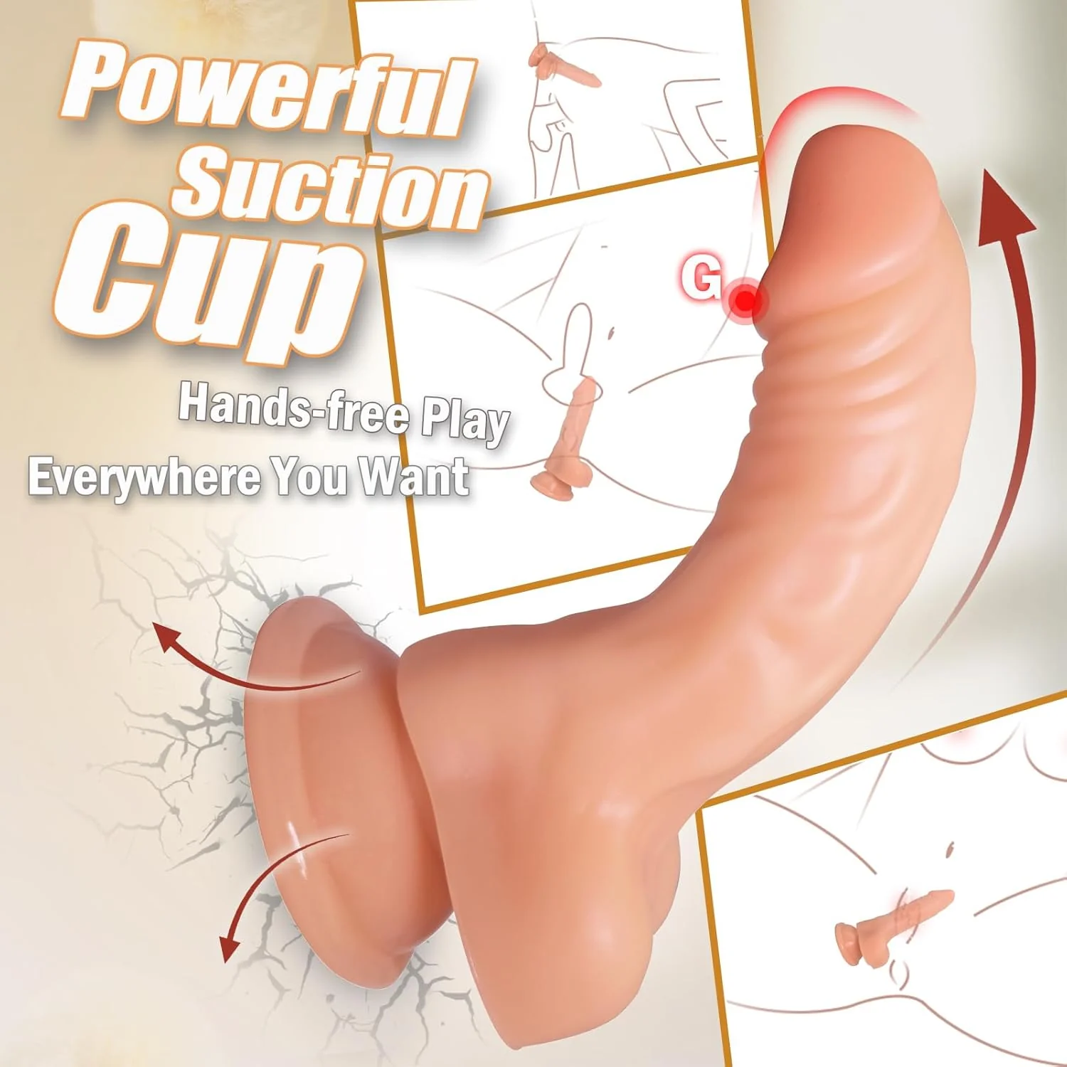 BumpFlex Textured Anal Dildo - Image 4