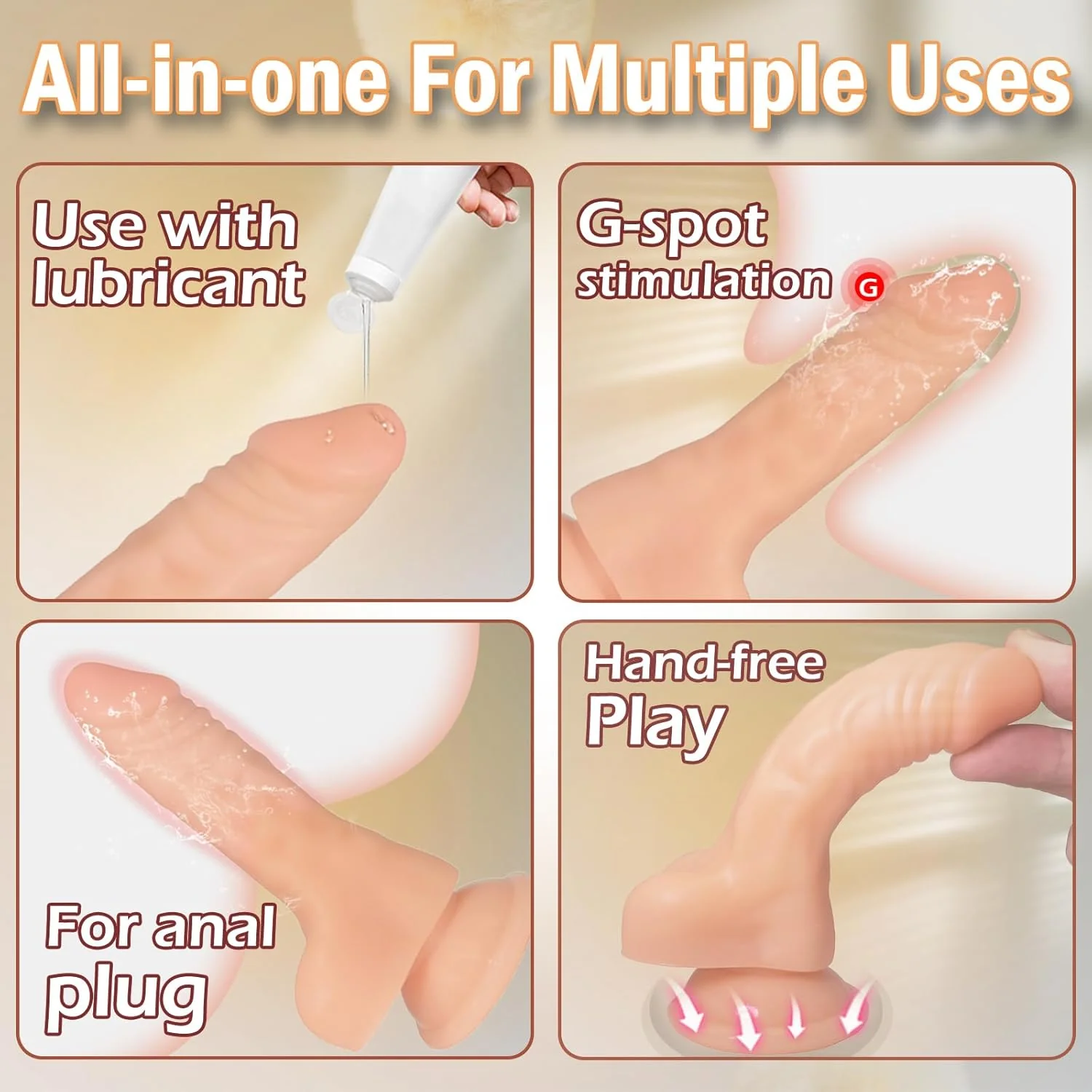 BumpFlex Textured Anal Dildo - Image 5