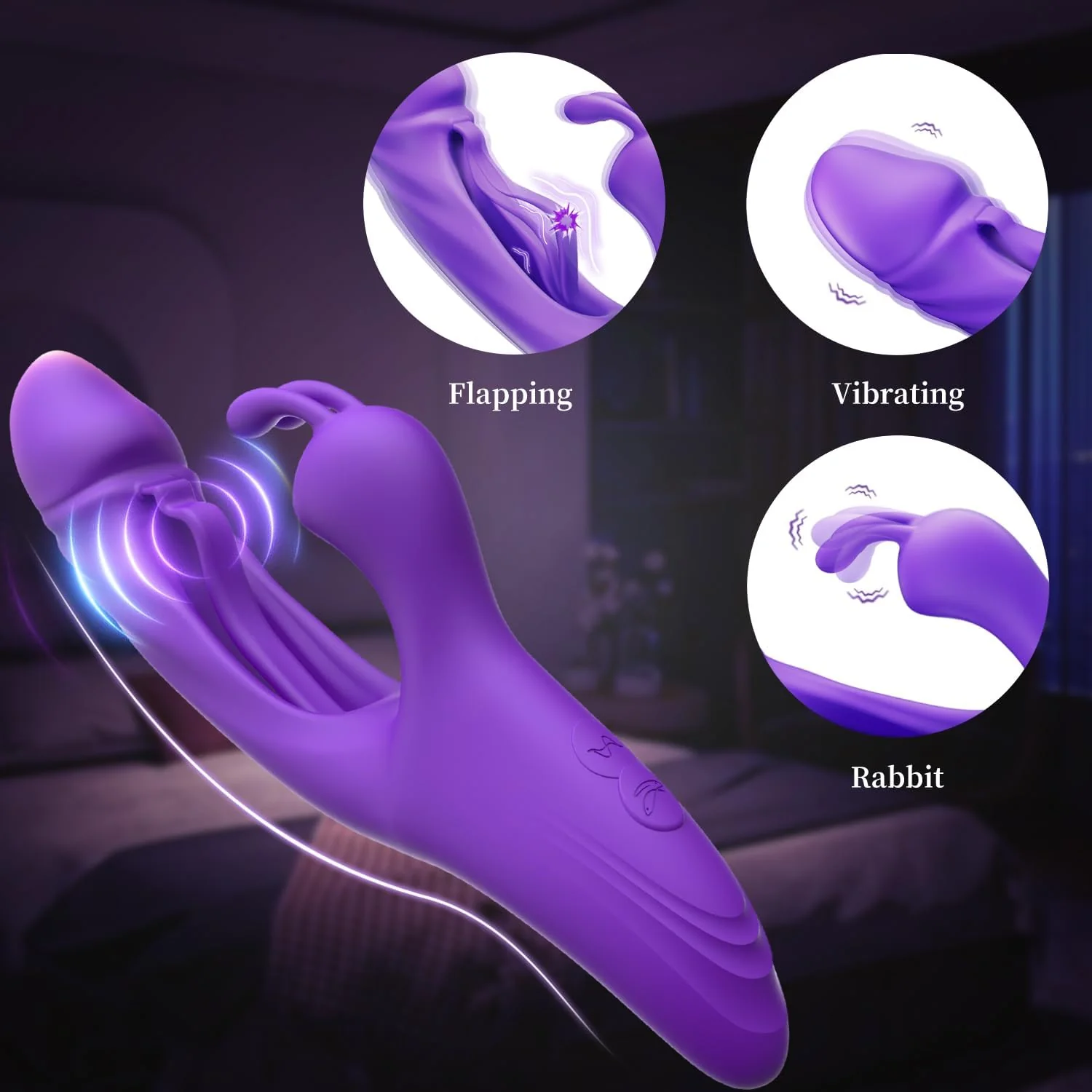 BunnyBliss Flapping Vibrator – 7 Vibration Modes - Image 8