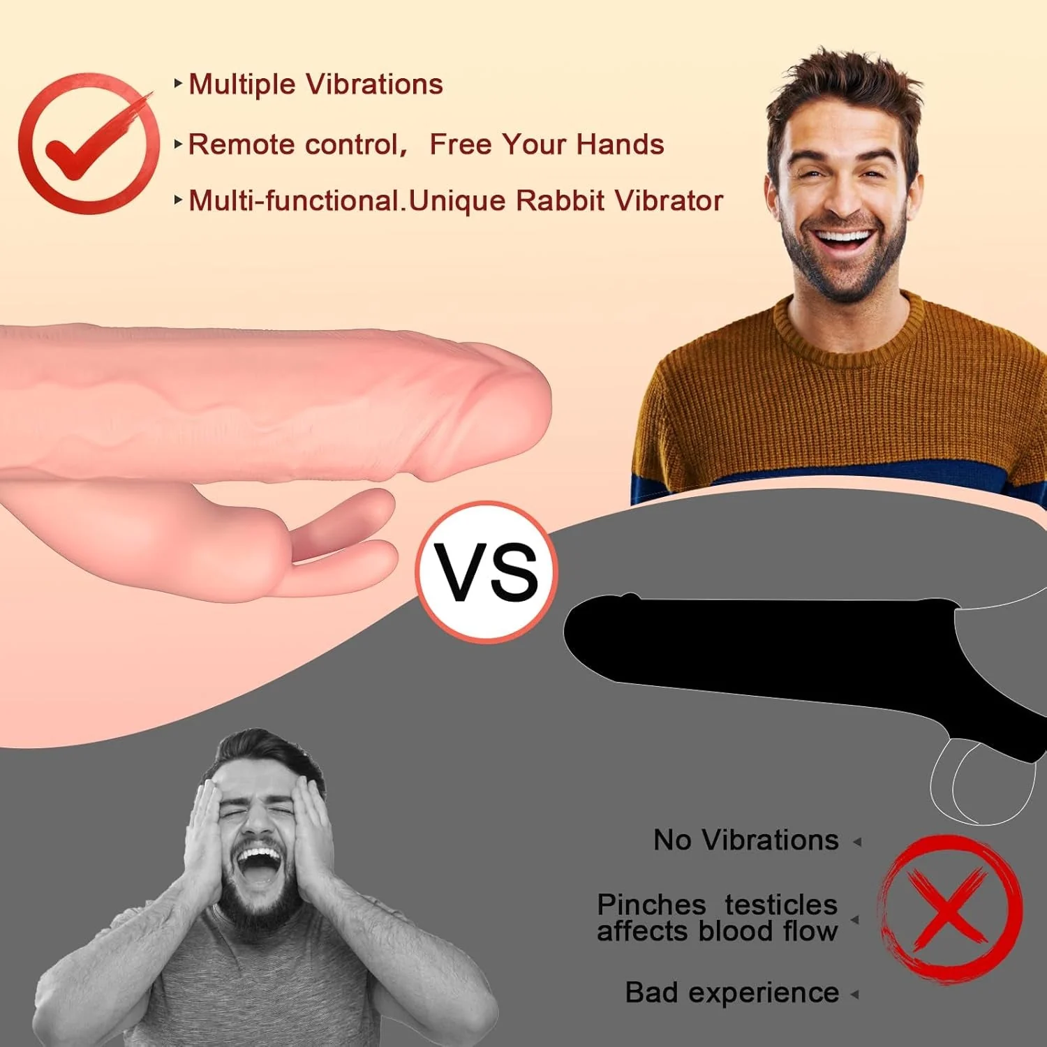 BunnyBoost Rabbit Vibrating Clit Stimulation Penis Sleeve - Image 7