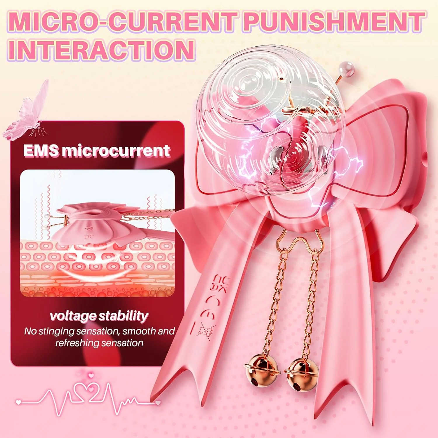 ButterflyPulse BDSM Shock Nipple Clamps - Image 4
